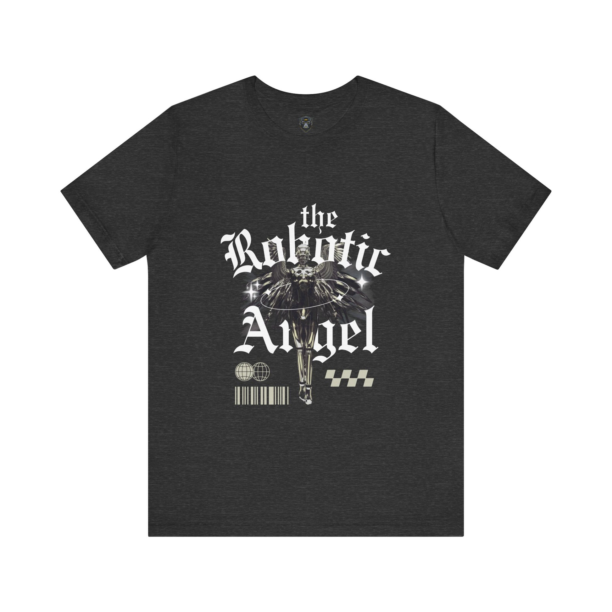 Gothic Graphic Tee - The Robotic Angel, Fashion Shirt, Edgy Streetwear