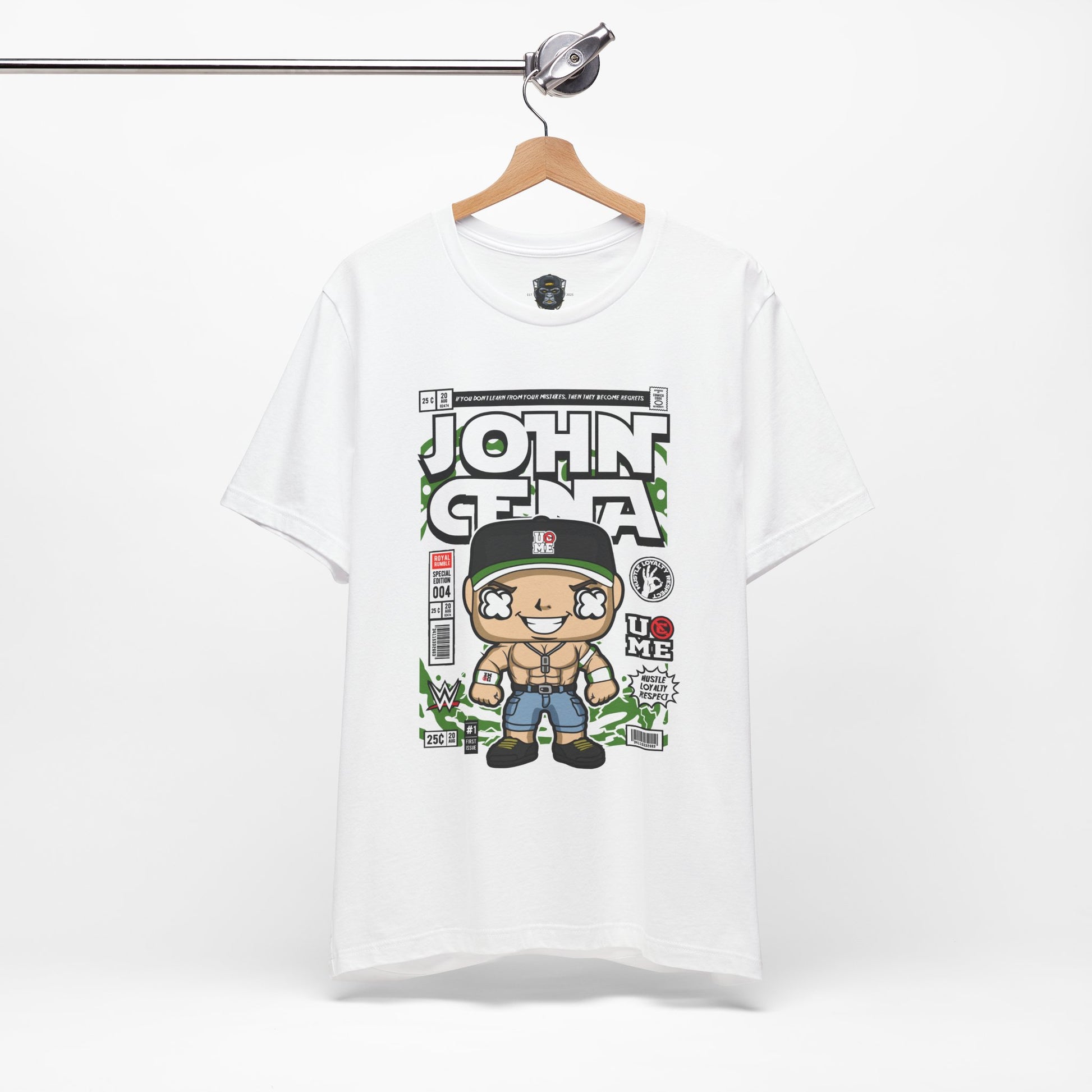 Playful John Cena Graphic Tee | Unisex Jersey Short Sleeve Shirt, Wrestling Fan Gift
