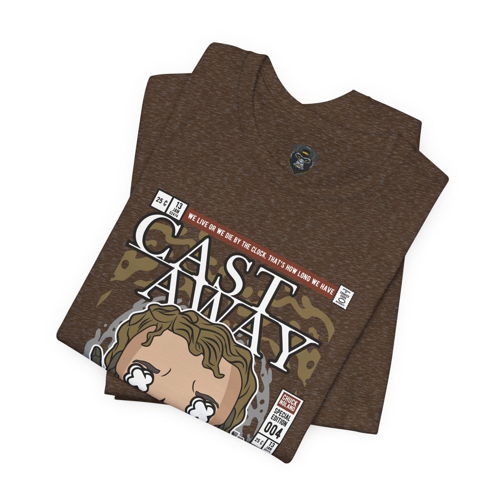 Cast Away Graphic Tee, Fun Movie T-Shirt, Casual Wear, Gift for Movie Lovers