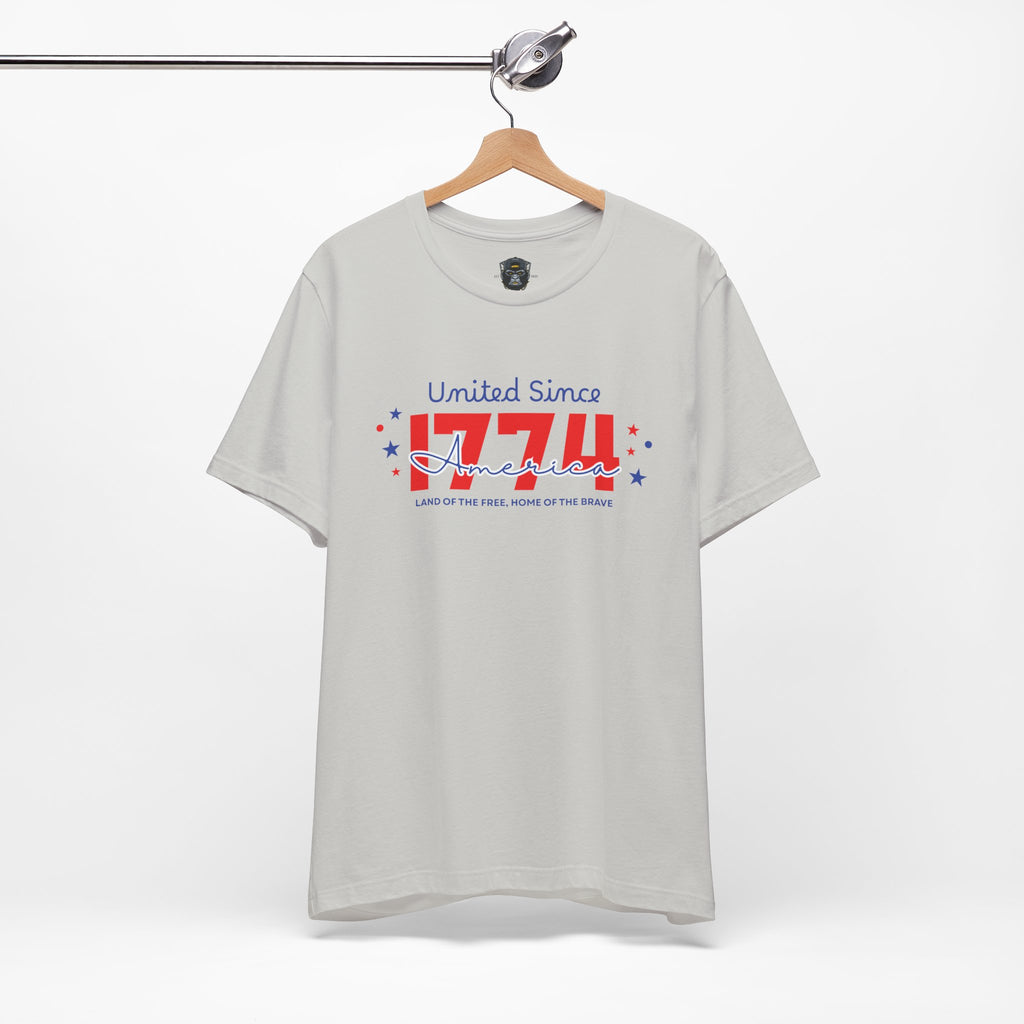Patriotic Short, United Since 1776, USA Pride T-Shirt, Independence Day Gift