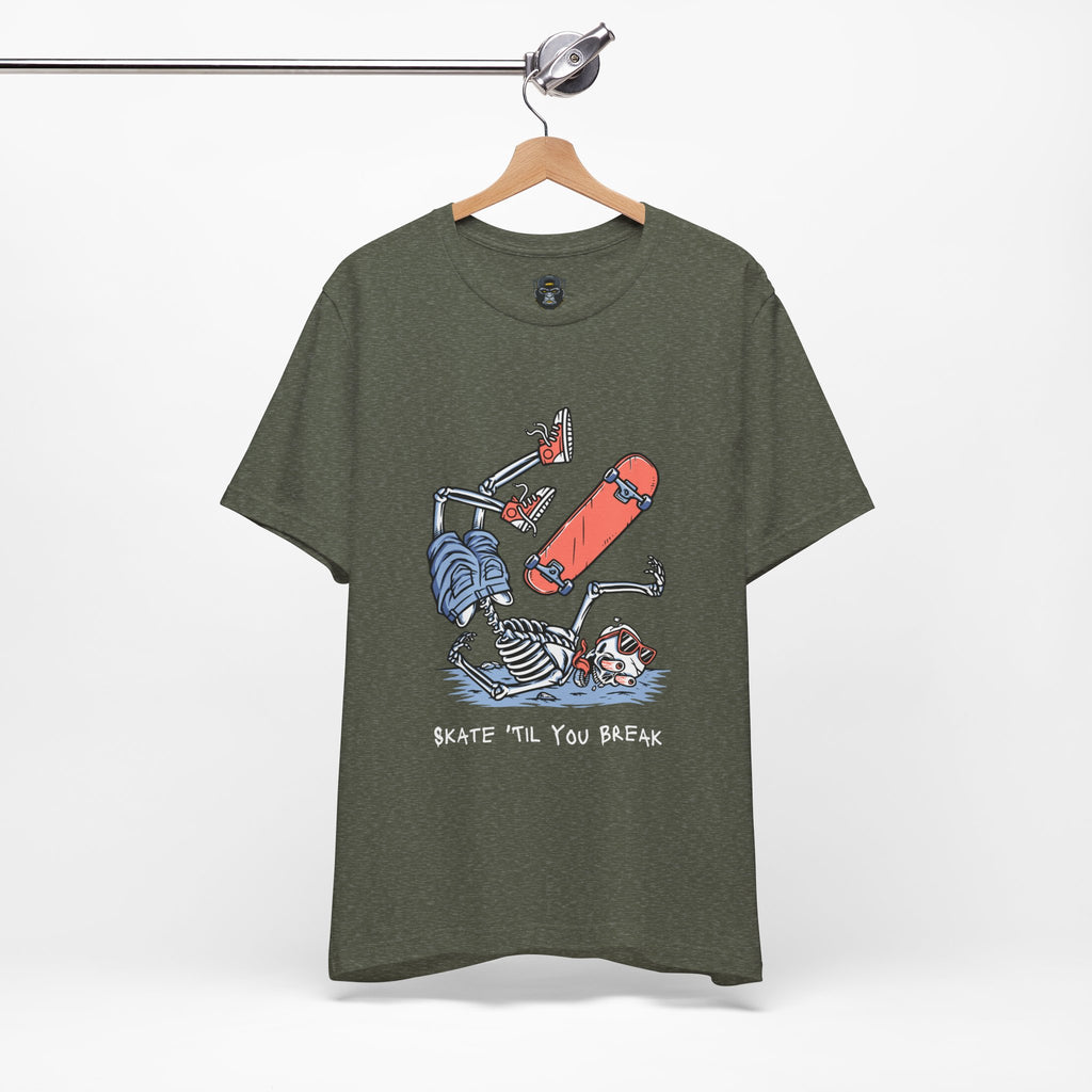 Skateboard Graphic Tee, Casual Streetwear Shirt, Cool Gift for Skaters