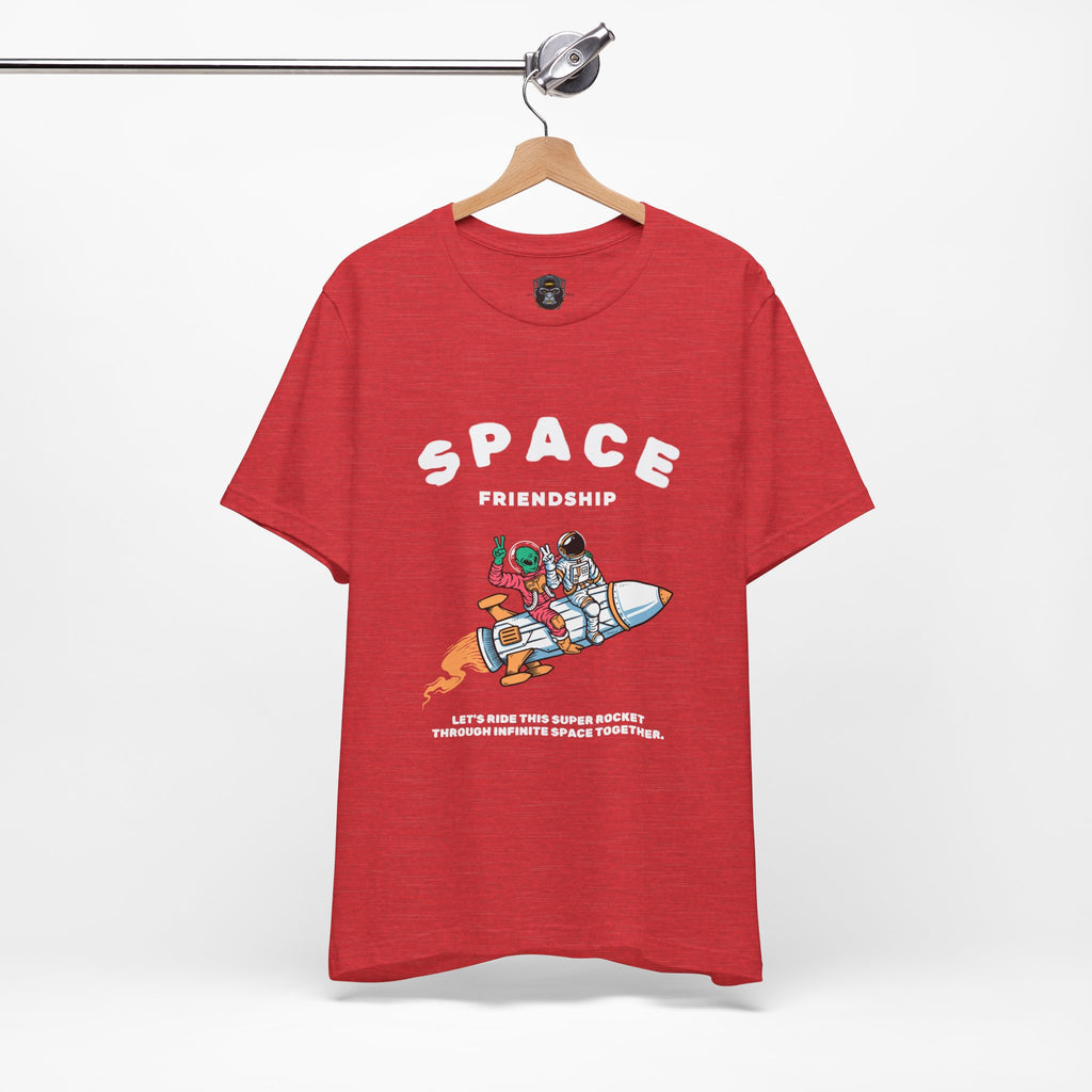 Cosmic Friendship Tee - Space Adventure T-Shirt, Graphic Shirt, Funny Gift for Friends