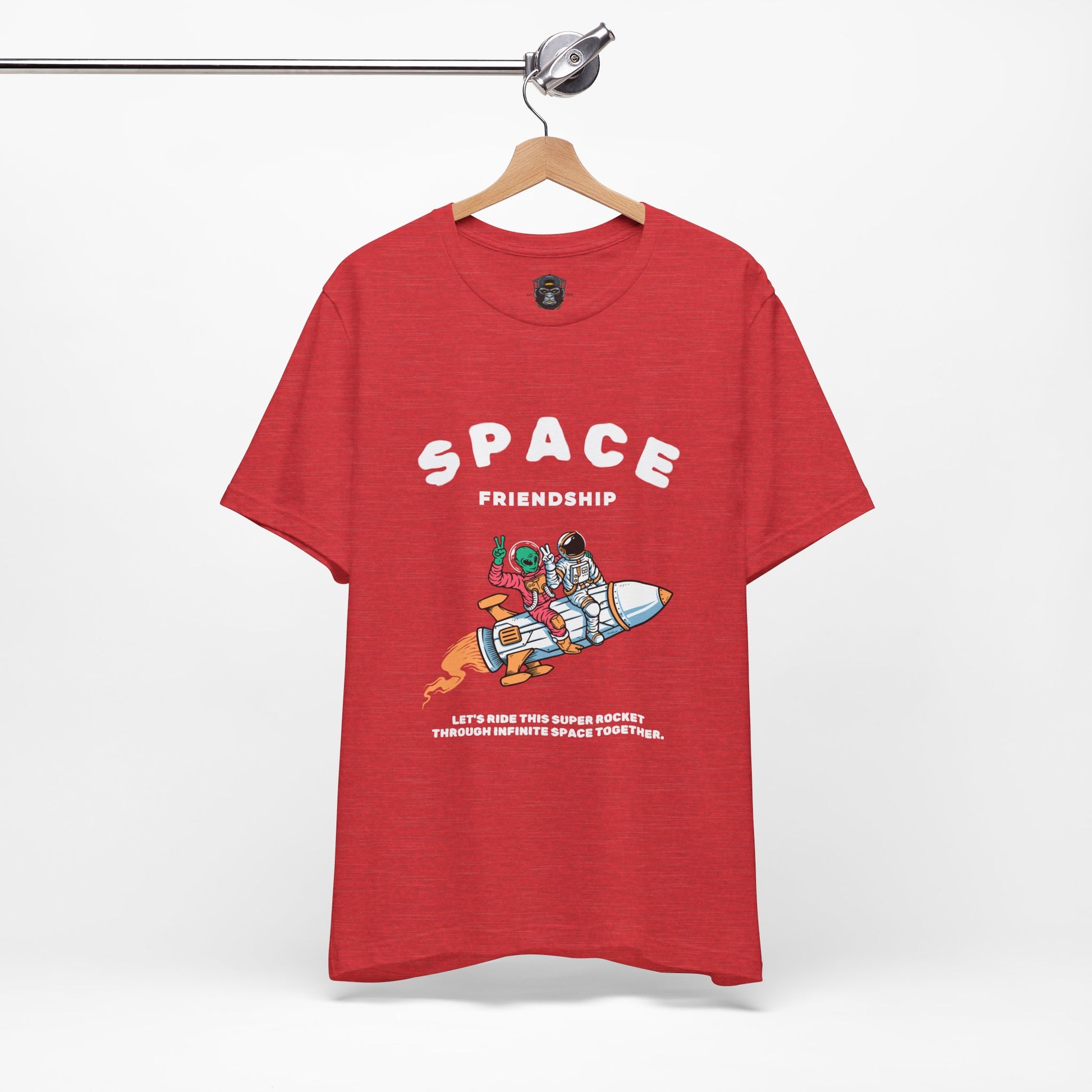Cosmic Friendship Tee - Space Adventure T-Shirt, Graphic Shirt, Funny Gift for Friends