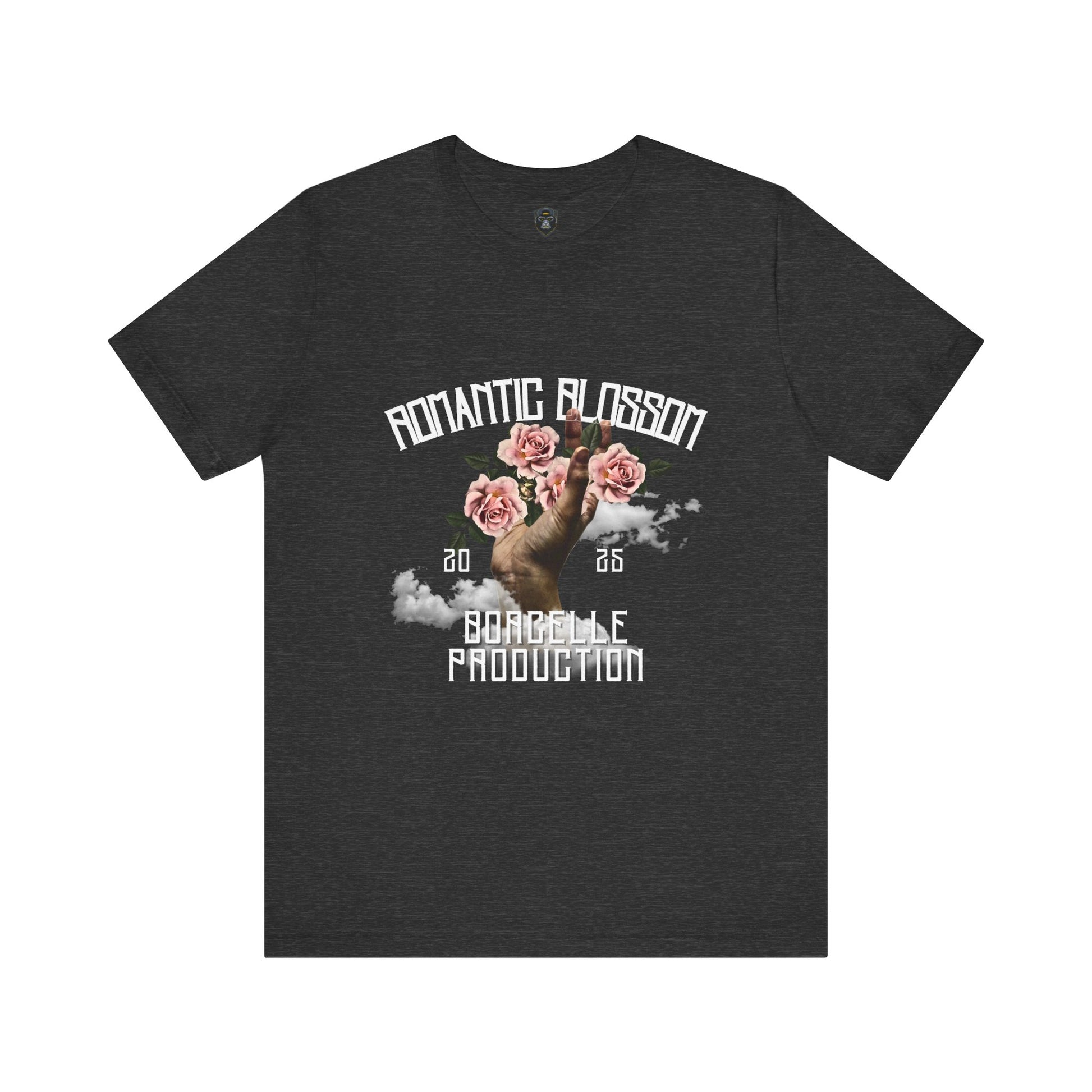 Romantic Blossom Jersey Tee, Trendy Graphic Tee, Floral T-Shirt