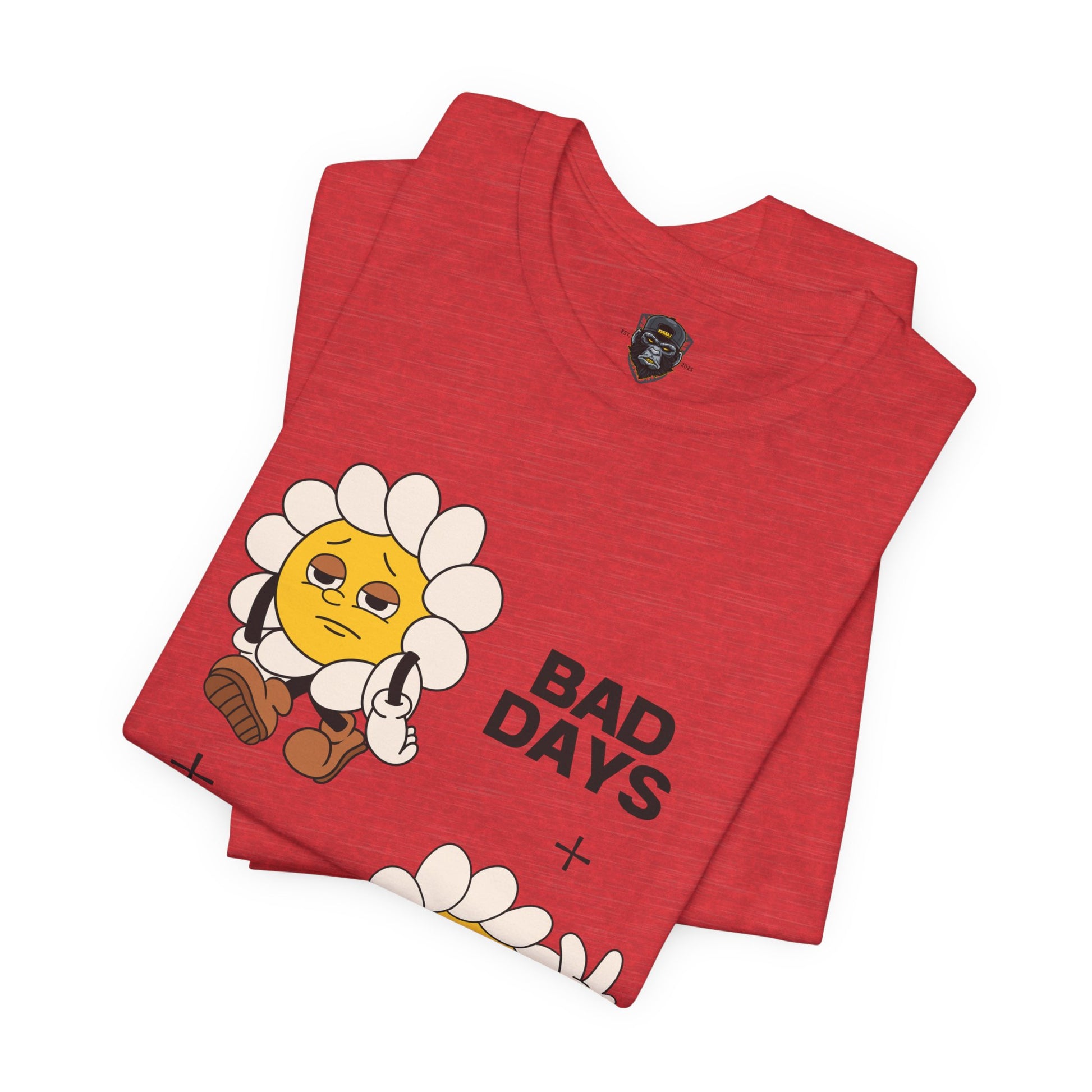 Sunflower Mood Tee - Bad Days + Good Days, Feel-Good Shirt, Casual Wear