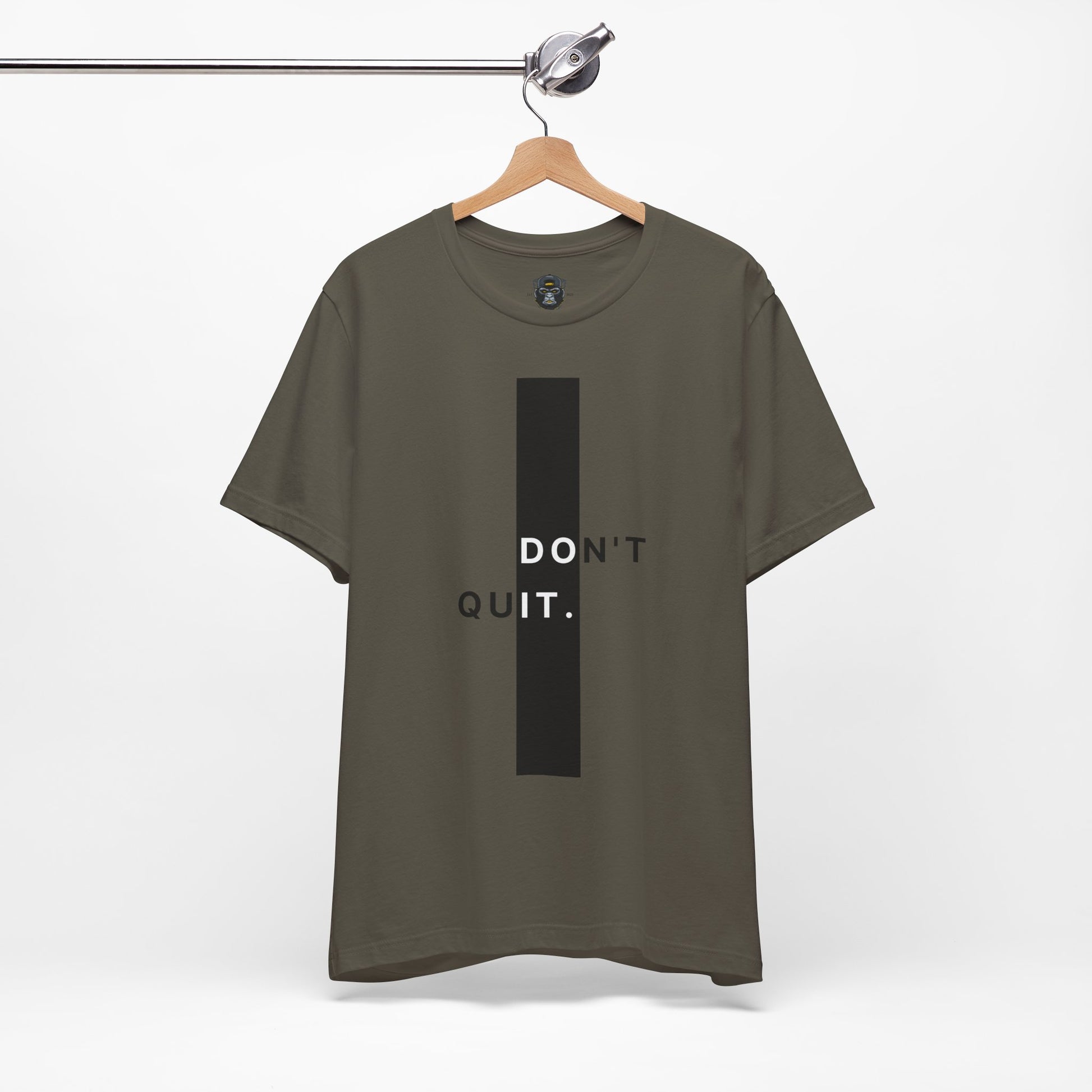 Inspirational Jersey Tee, Motivational Shirt, Don't Quit Apparel, Fitness Gift