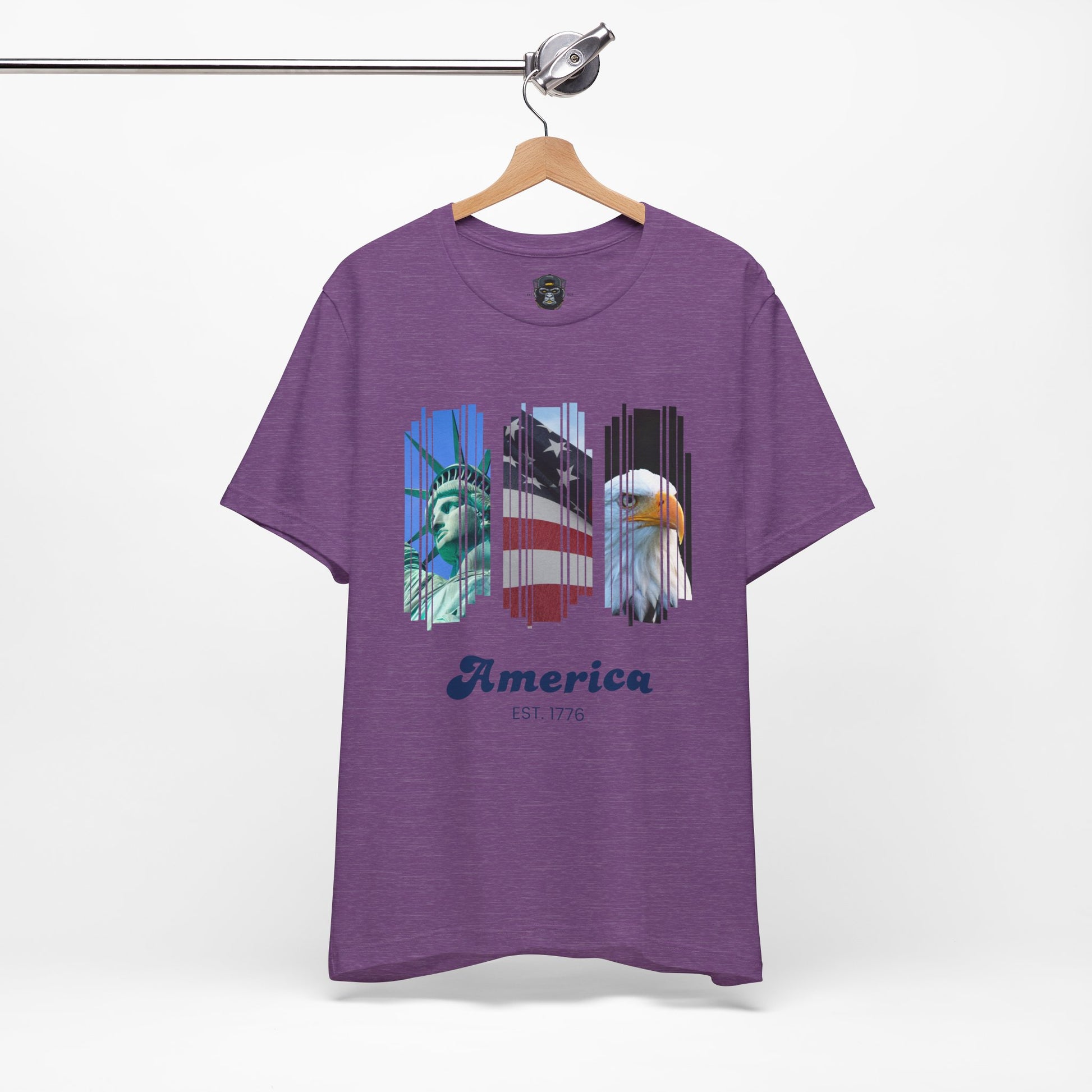 Patriotic T-Shirt, USA Pride Top, Independence Day Apparel, 4th of July Outfit