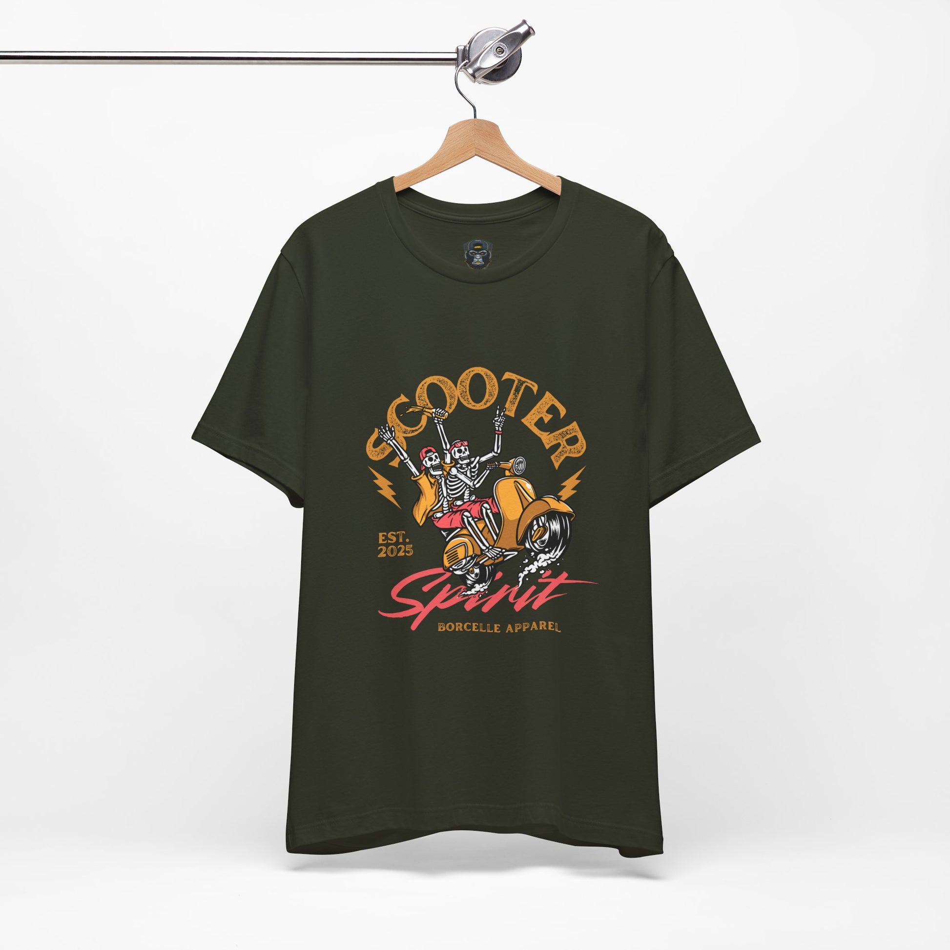 Scooter Spirit Jersey Tee, Motorcycle T-Shirt, Biker Apparel, Casual Fashion