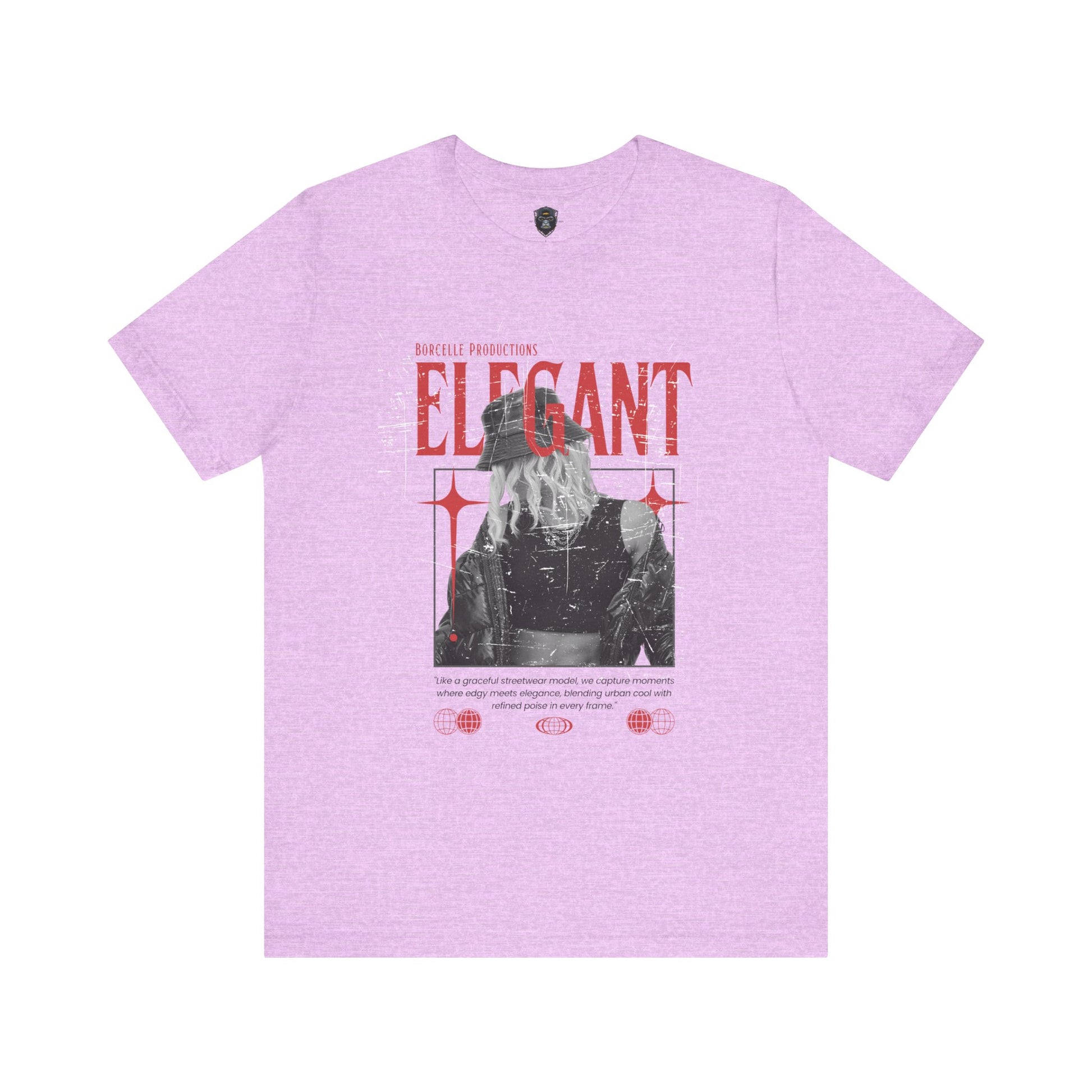 Elegant Jersey Tee, Graphic T-Shirt, Gift for Her, Trendy Apparel, Streetwear Style