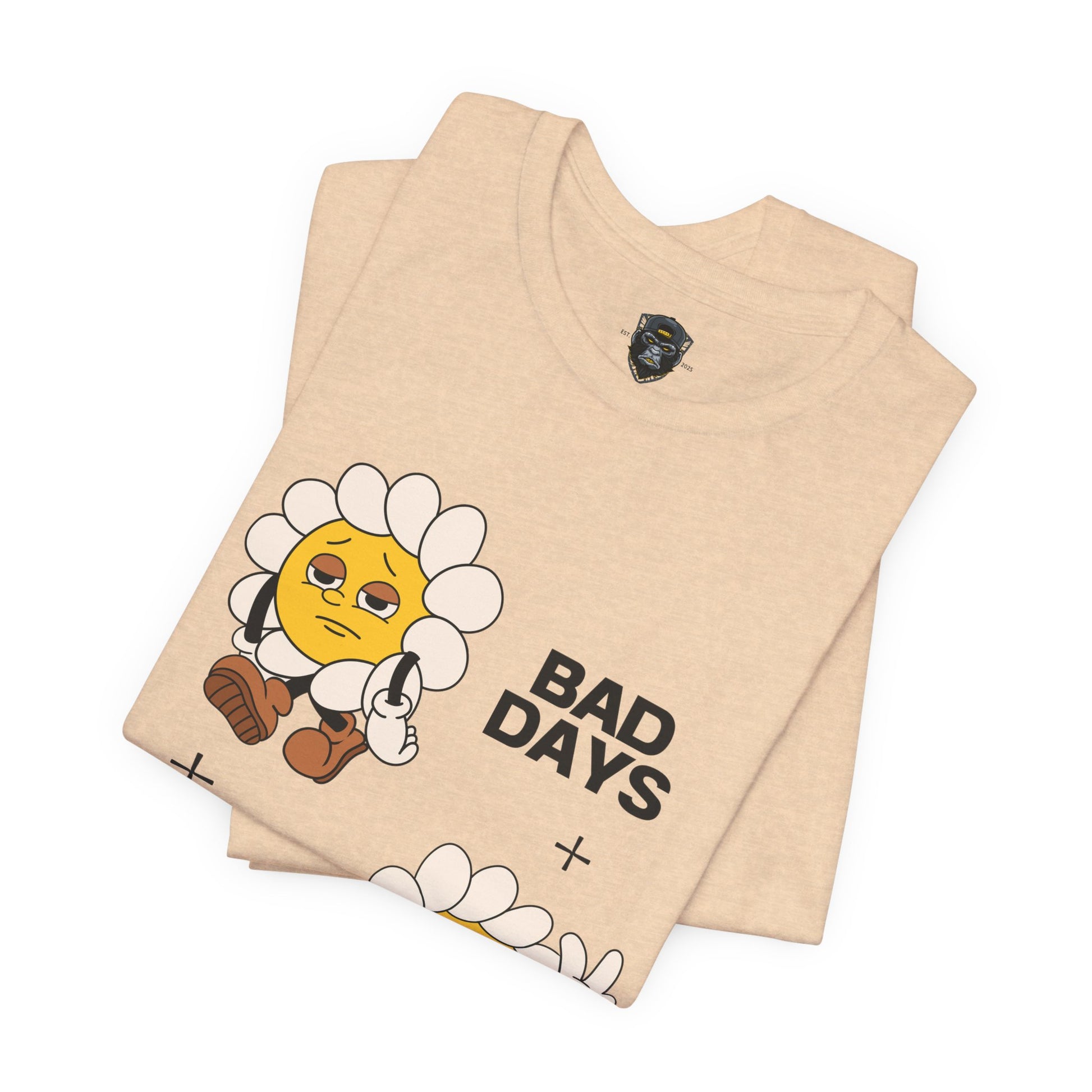 Sunflower Mood Tee - Bad Days + Good Days, Feel-Good Shirt, Casual Wear