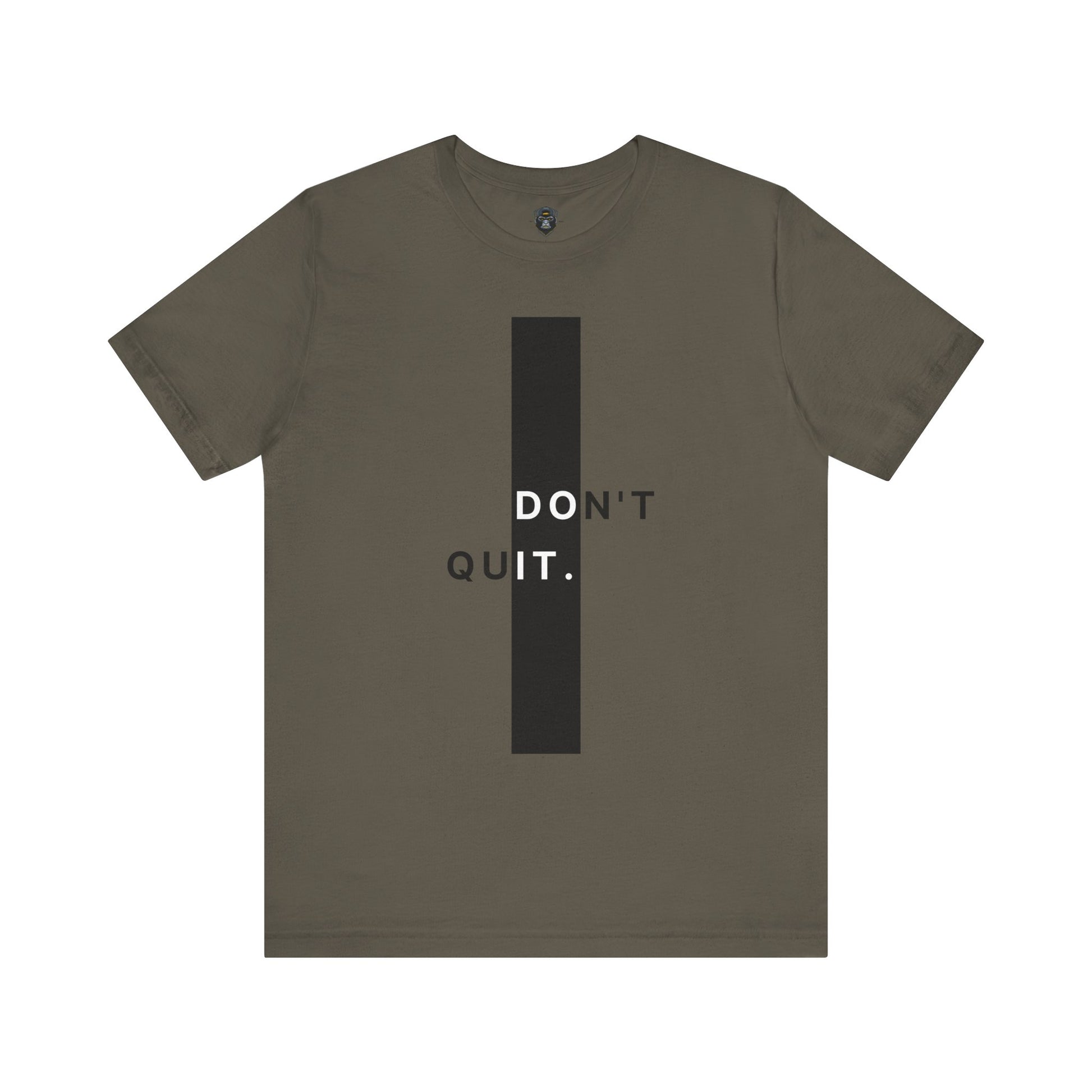 Inspirational Jersey Tee, Motivational Shirt, Don't Quit Apparel, Fitness Gift