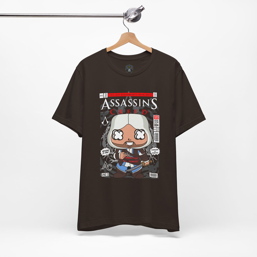 Assassin's Creed Comic Style Unisex Tee, Gamer T-Shirt, Video Game Apparel