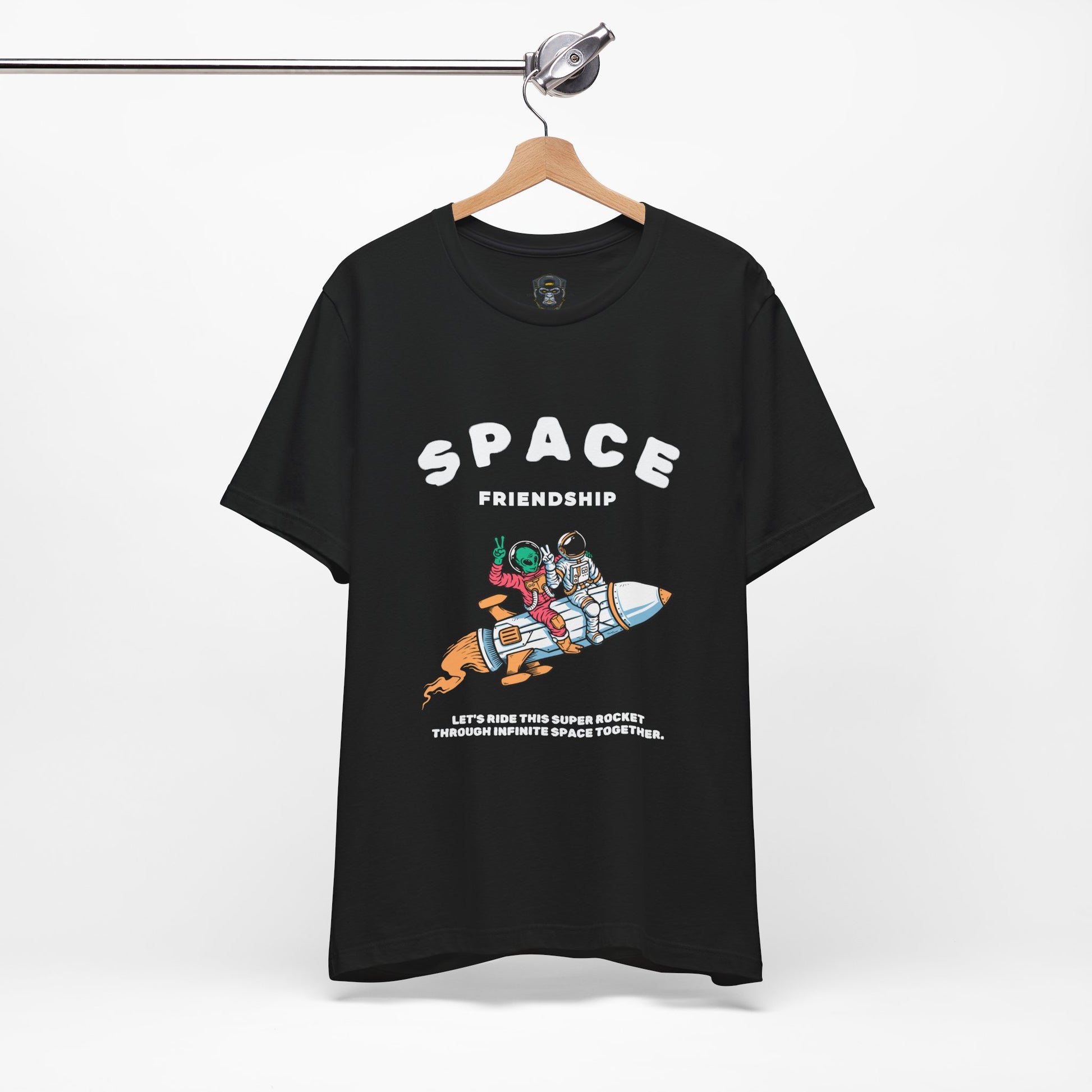 Cosmic Friendship Tee - Space Adventure T-Shirt, Graphic Shirt, Funny Gift for Friends