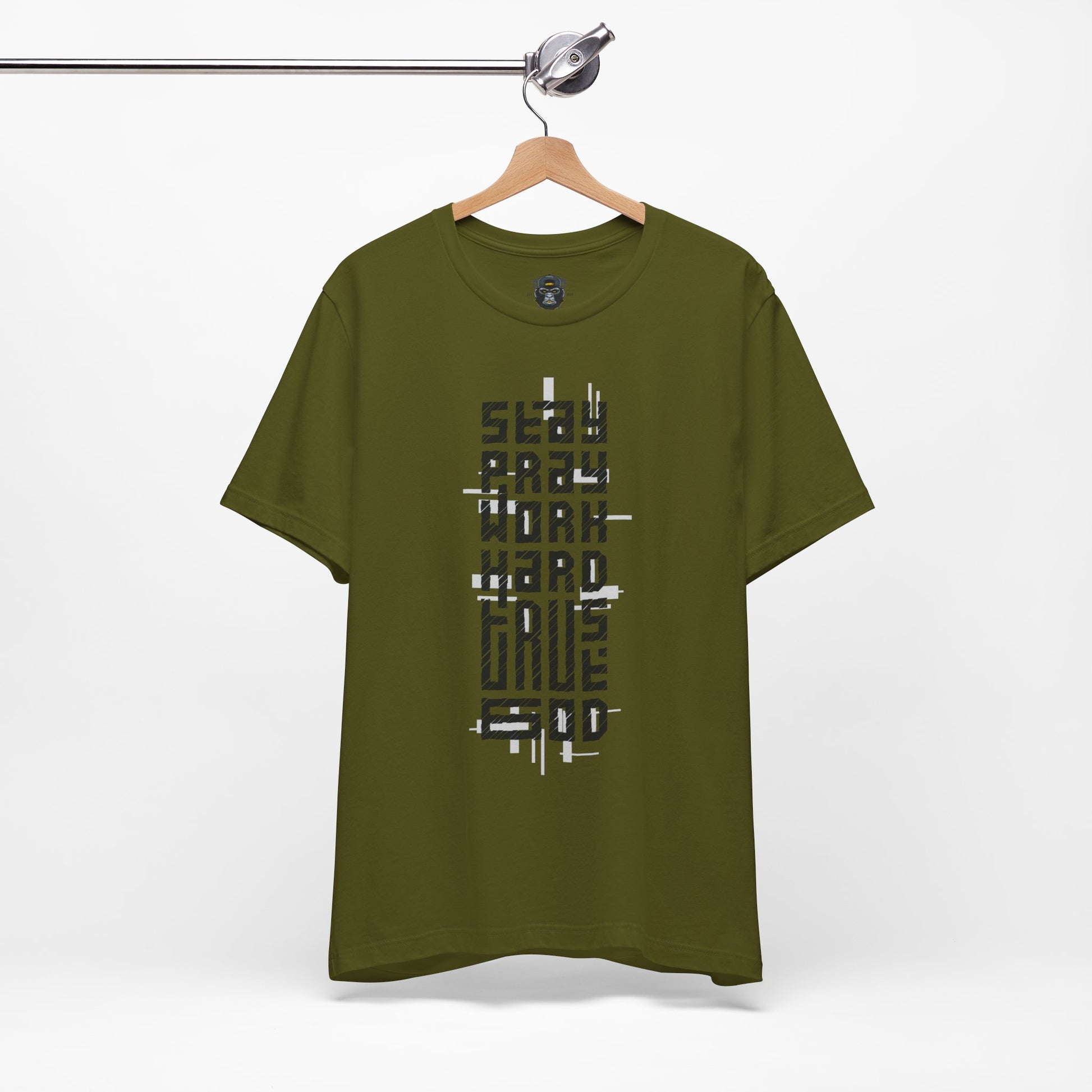 Stay Crazy Work Hard Tee, Motivational T-Shirt, Casual Wear, Gift for Him/Her
