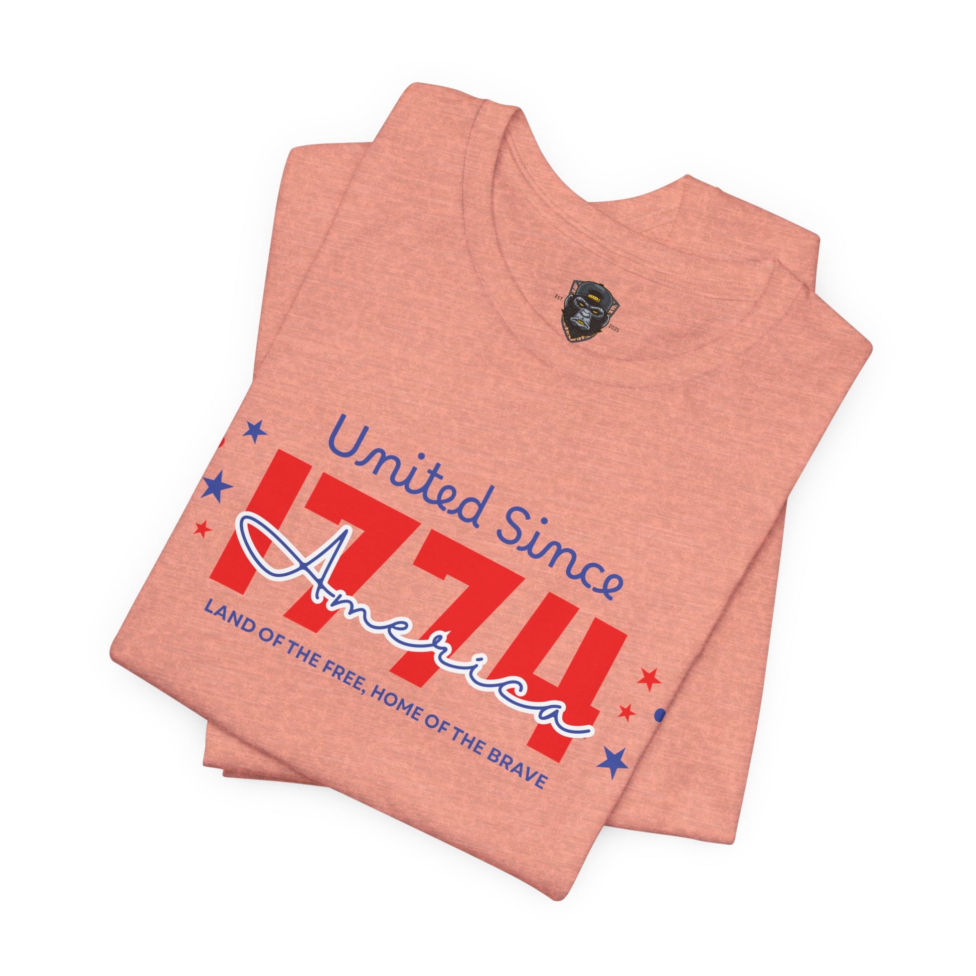 Patriotic Short, United Since 1776, USA Pride T-Shirt, Independence Day Gift