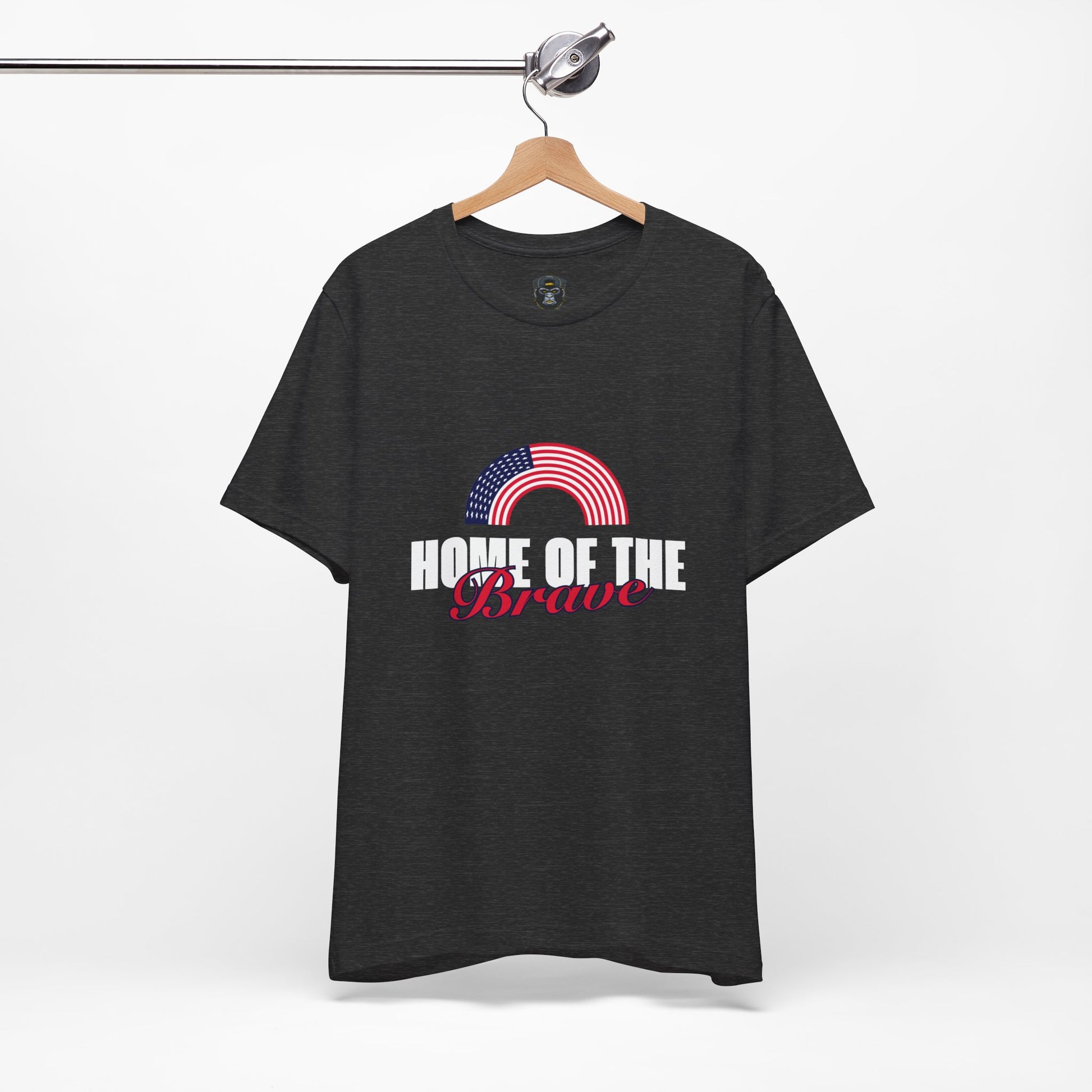 Patriotic Graphic Tee – Home of the Brave, Casual Shirt, Independence Day Gift