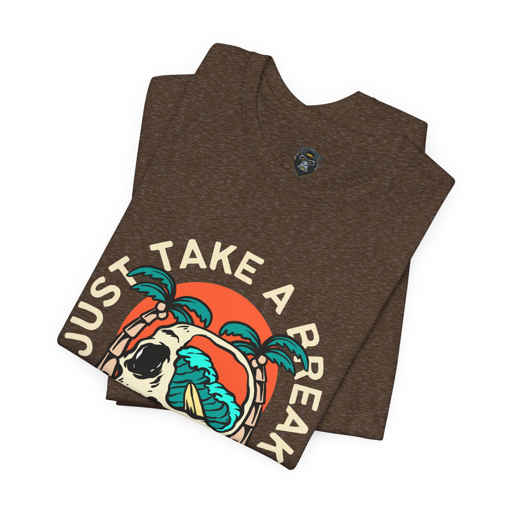 Beach Vibe Tee: 'Just Take a Peak' Graphic T-Shirt, Casual Wear, Summer Style