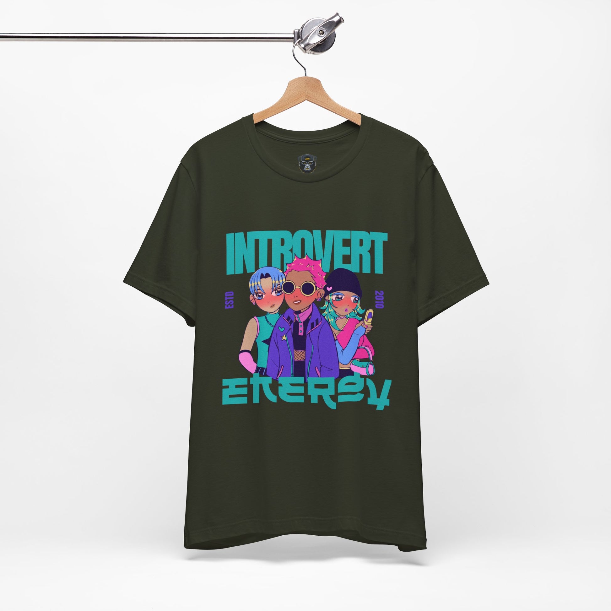 Introvert Energy Tee | Cute Graphic Tee, Introvert Shirt, Casual Wear, Gift for Friends