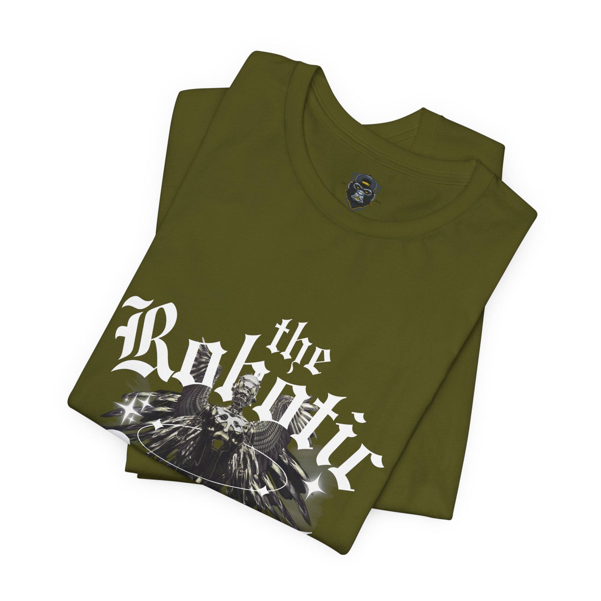 Gothic Graphic Tee - The Robotic Angel, Fashion Shirt, Edgy Streetwear