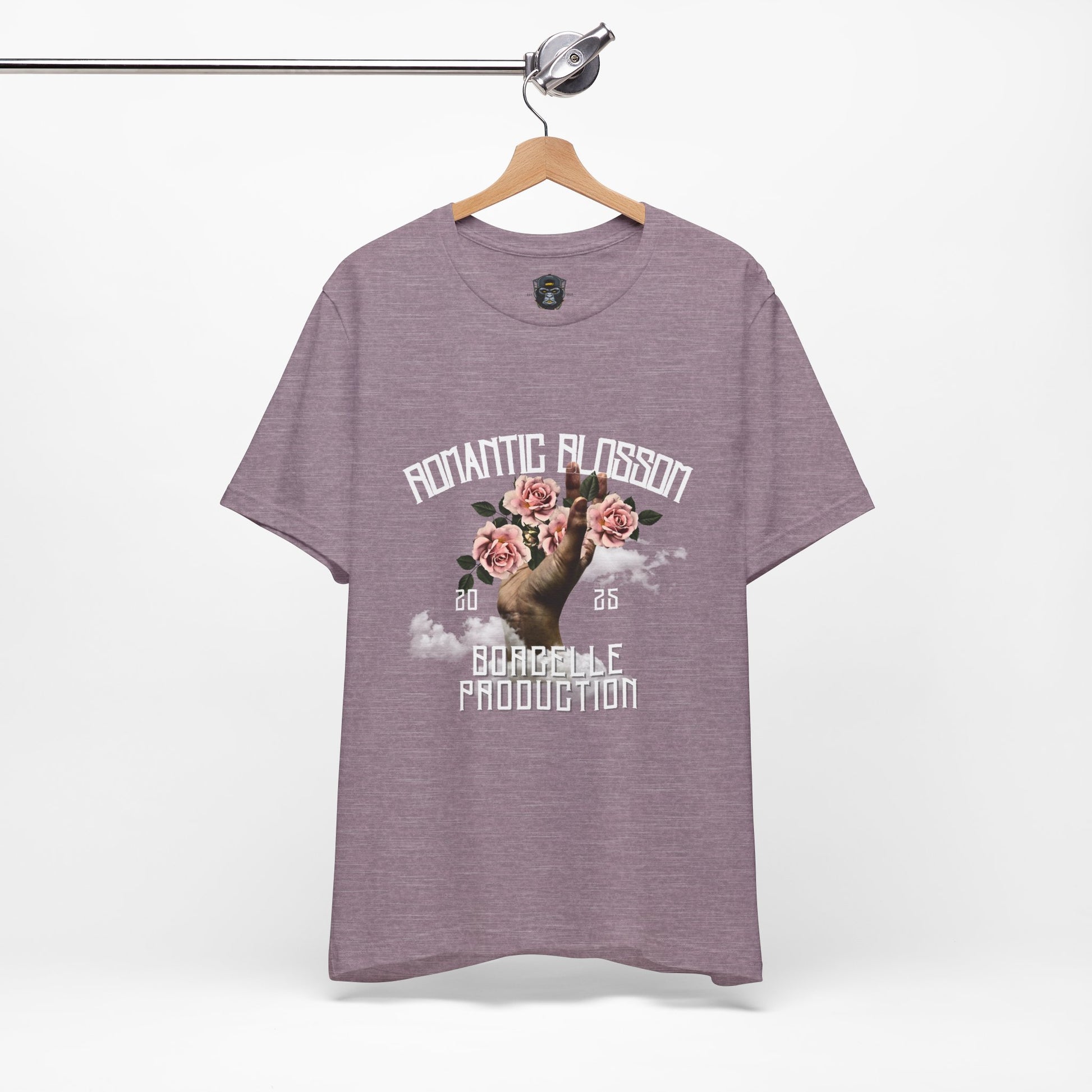 Romantic Blossom Jersey Tee, Trendy Graphic Tee, Floral T-Shirt