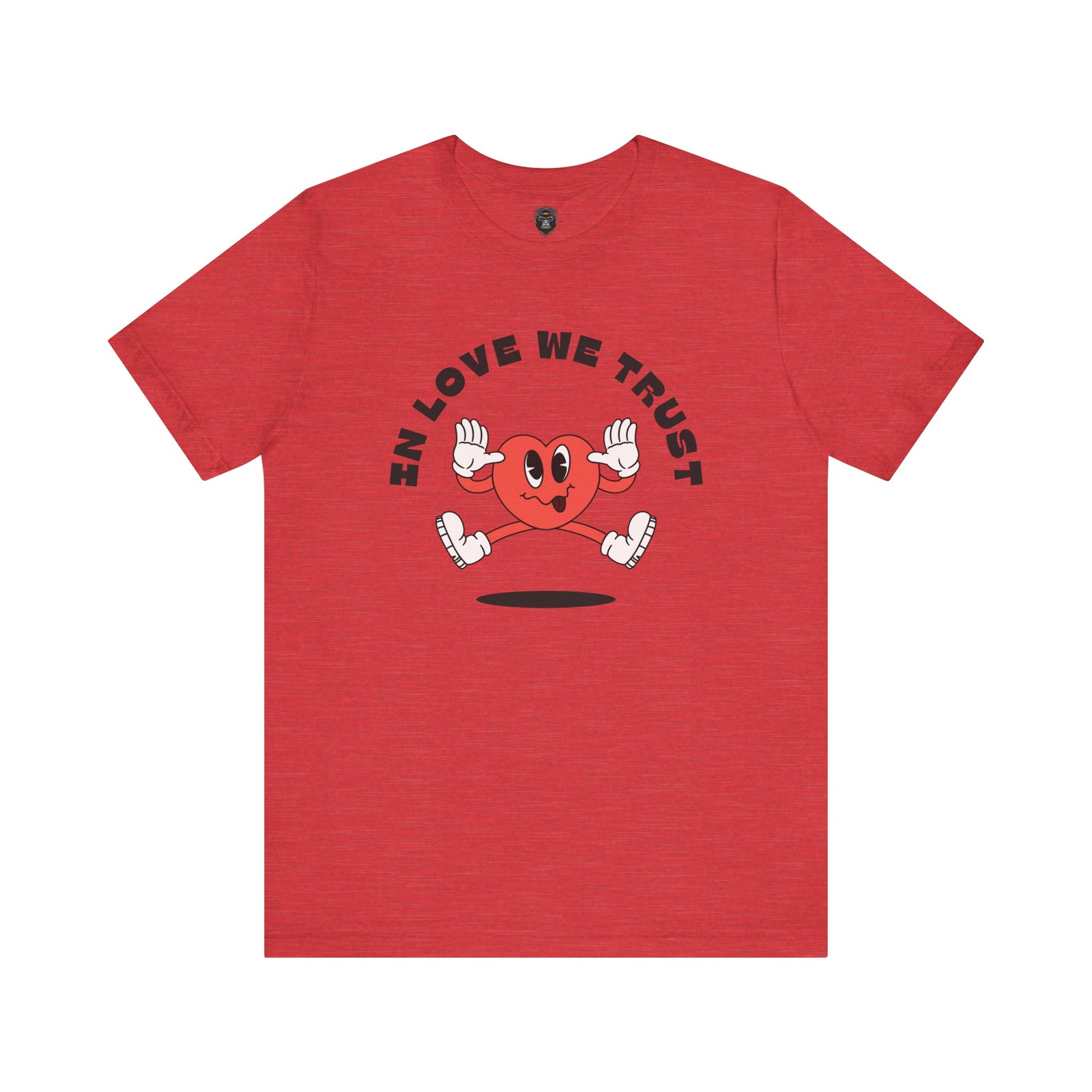 Fun Heart Graphic Tee - In Love We Trust T-Shirt, Valentine's Day Gift