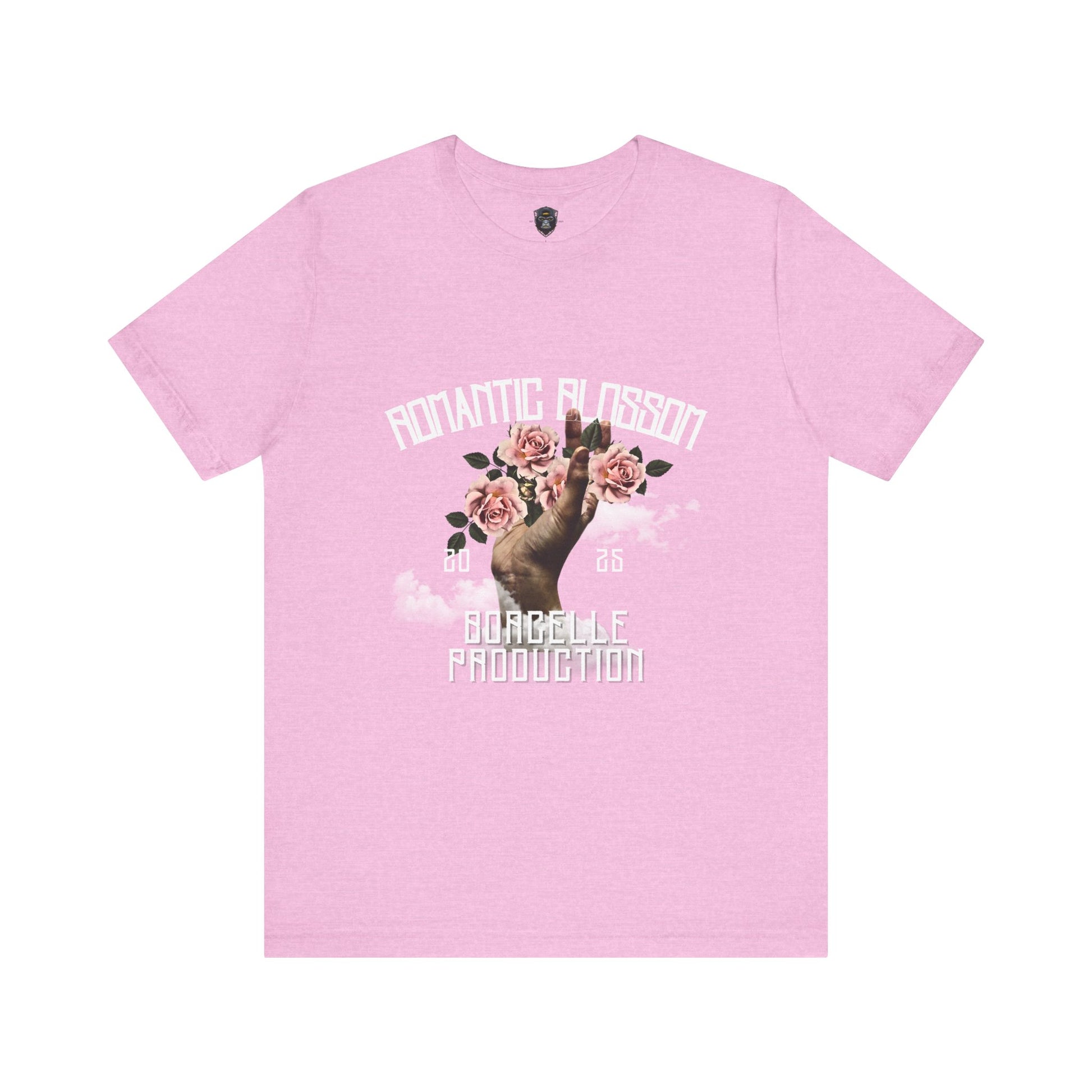 Romantic Blossom Jersey Tee, Trendy Graphic Tee, Floral T-Shirt