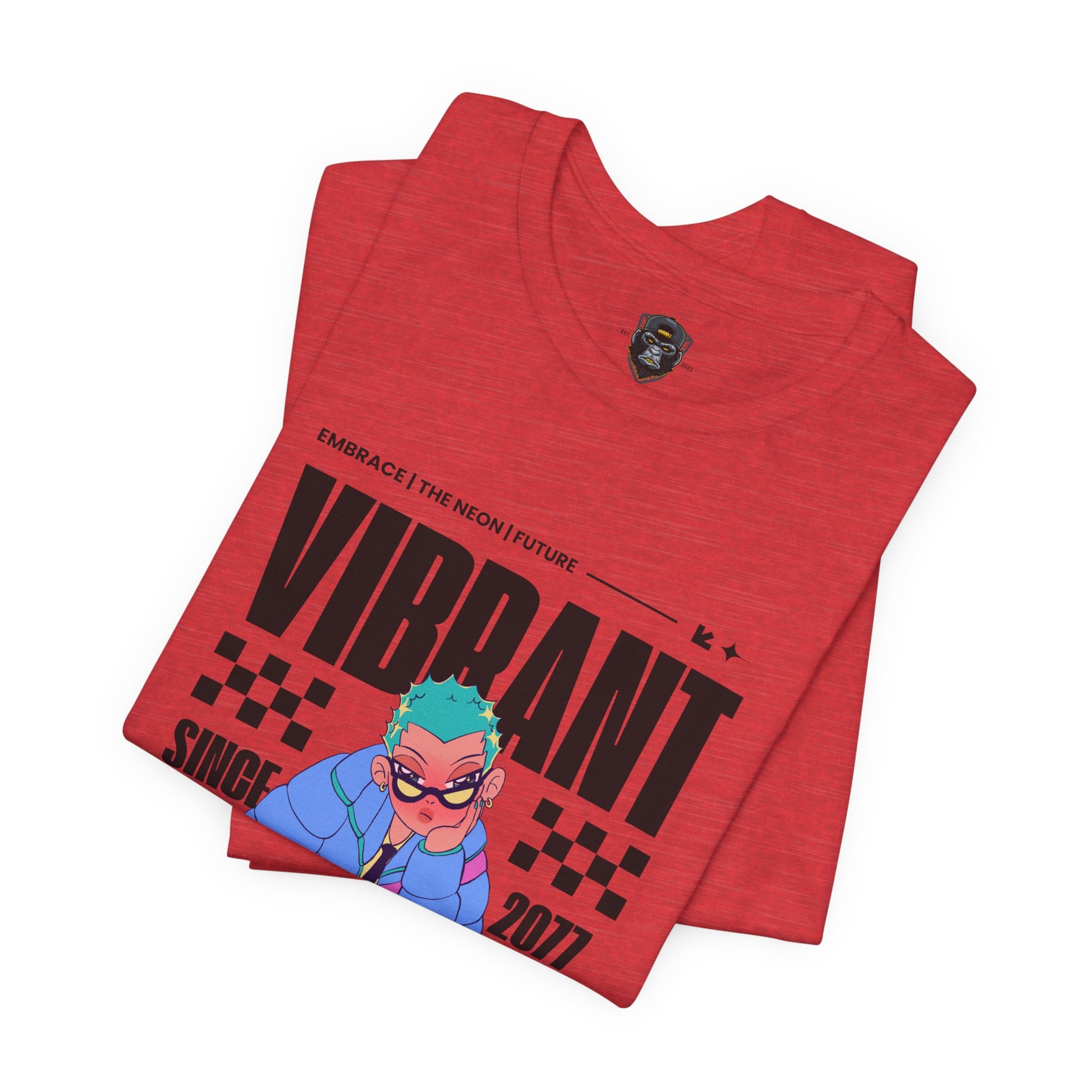 Vibrant Graphic Tee | Retro Style Unisex Jersey Shirt, Trendy T-Shirt, Streetwear