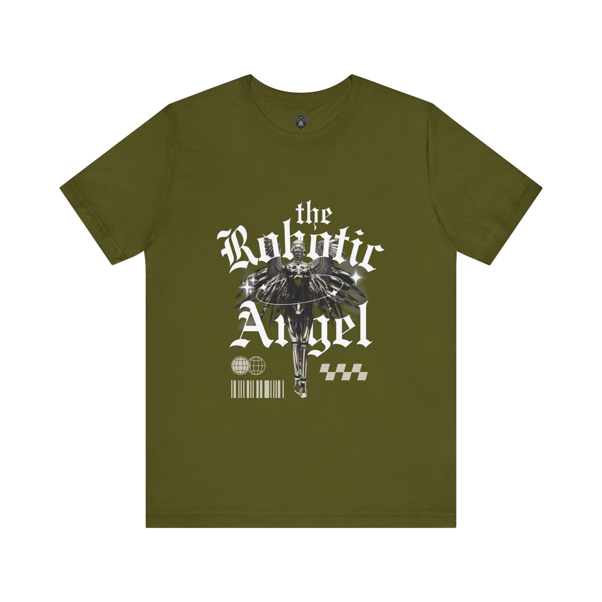 Gothic Graphic Tee - The Robotic Angel, Fashion Shirt, Edgy Streetwear