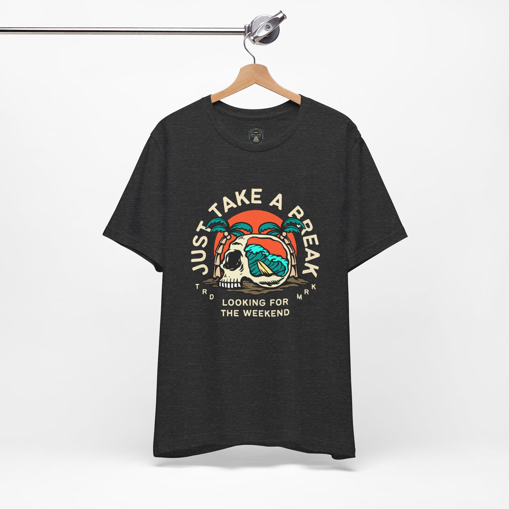 Beach Vibe Tee: 'Just Take a Peak' Graphic T-Shirt, Casual Wear, Summer Style