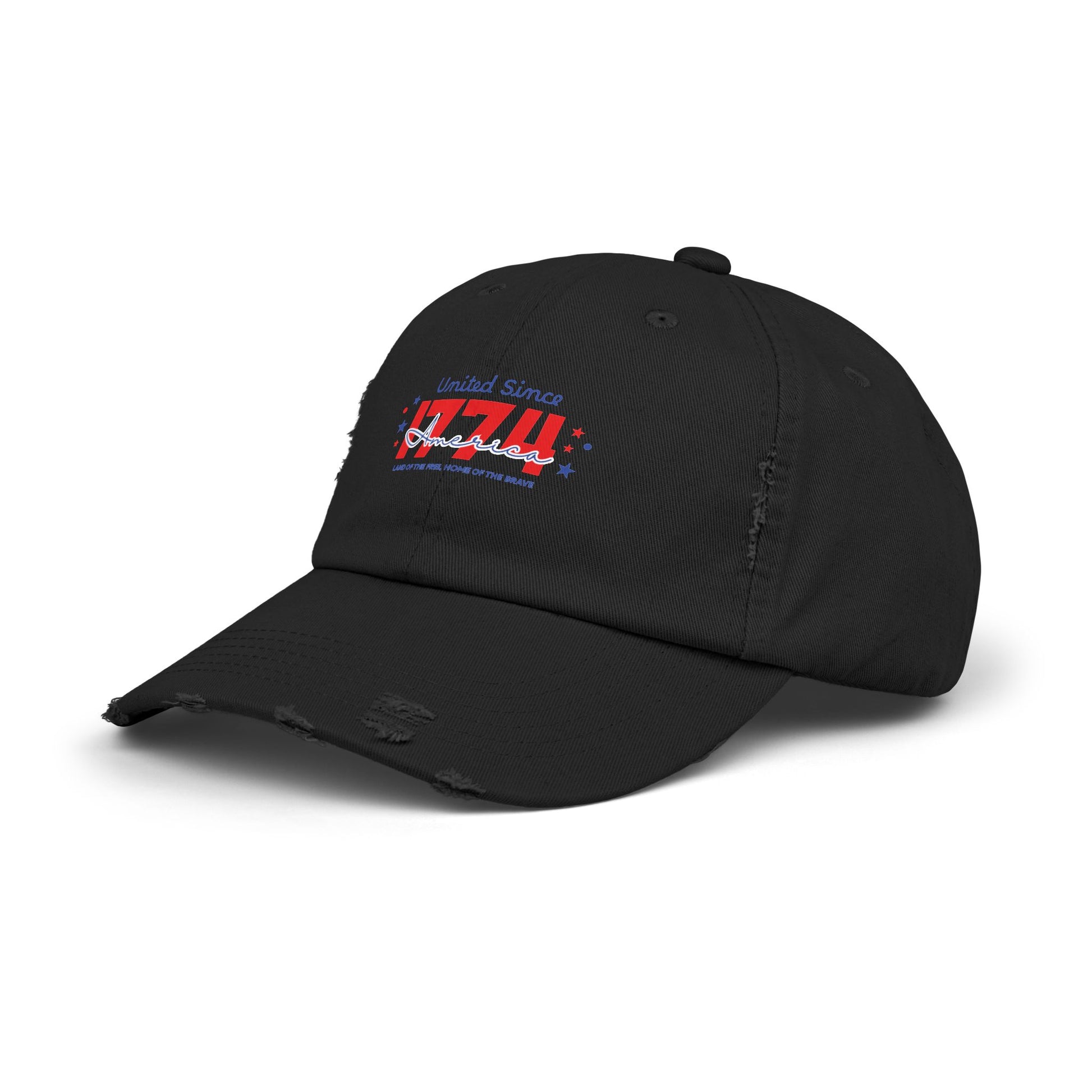 Unisex Distressed Cap - Vintage Style Adjustable Hat, Casual Fashion Accessory