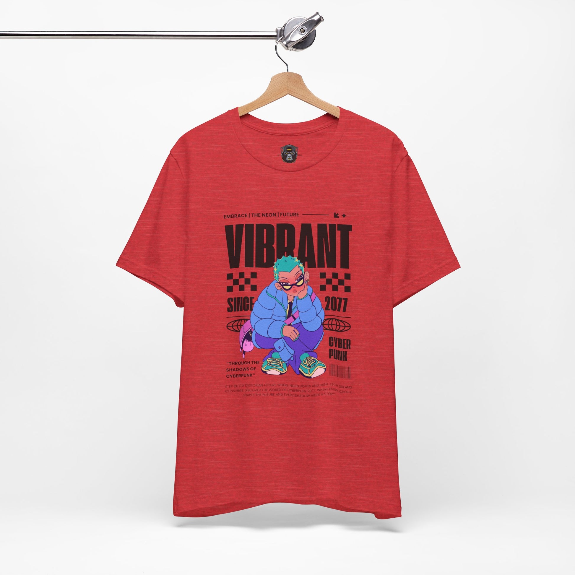 Vibrant Graphic Tee | Retro Style Unisex Jersey Shirt, Trendy T-Shirt, Streetwear