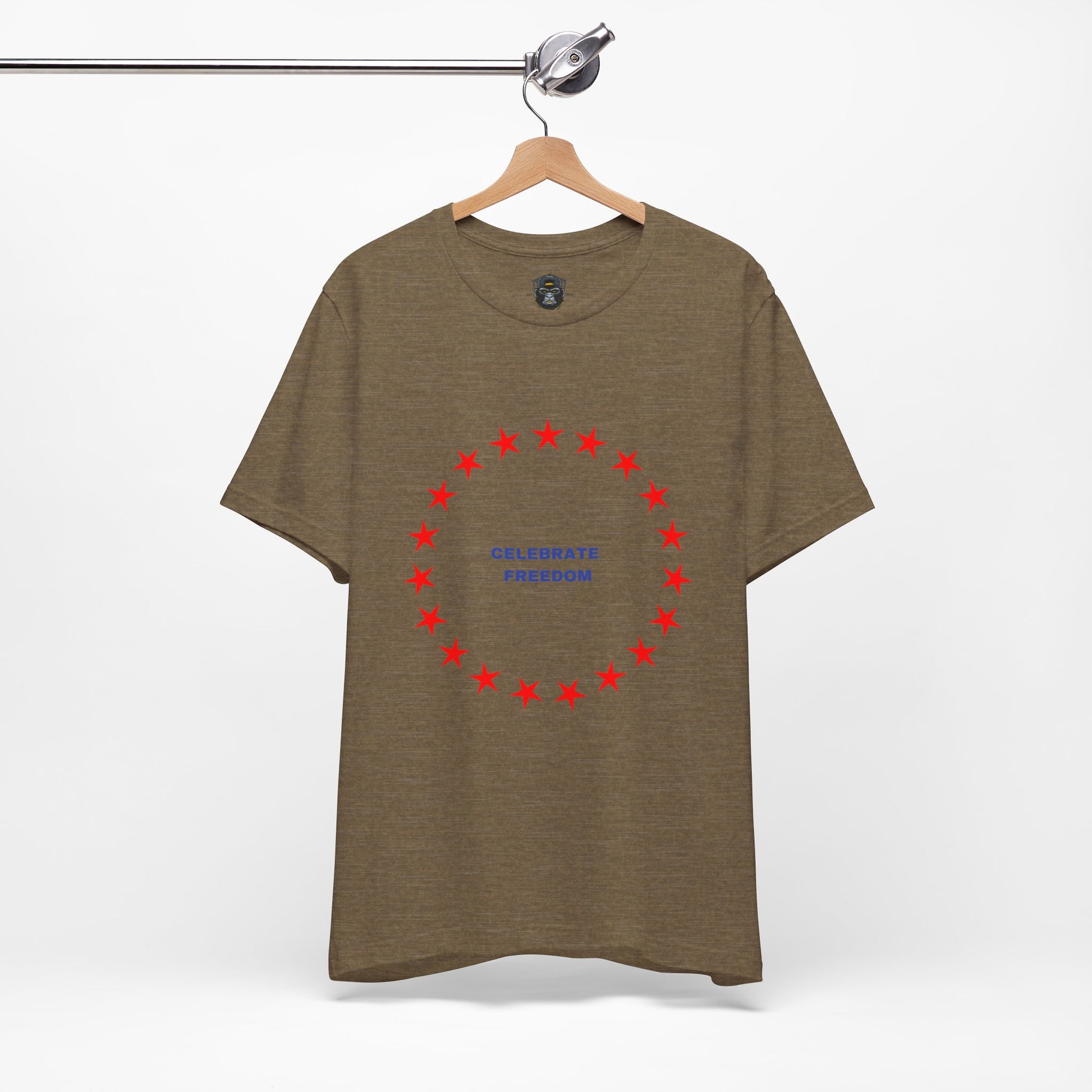 Celebrate Freedom Unisex Jersey Tee, Independence Day Shirt, Patriotic Apparel