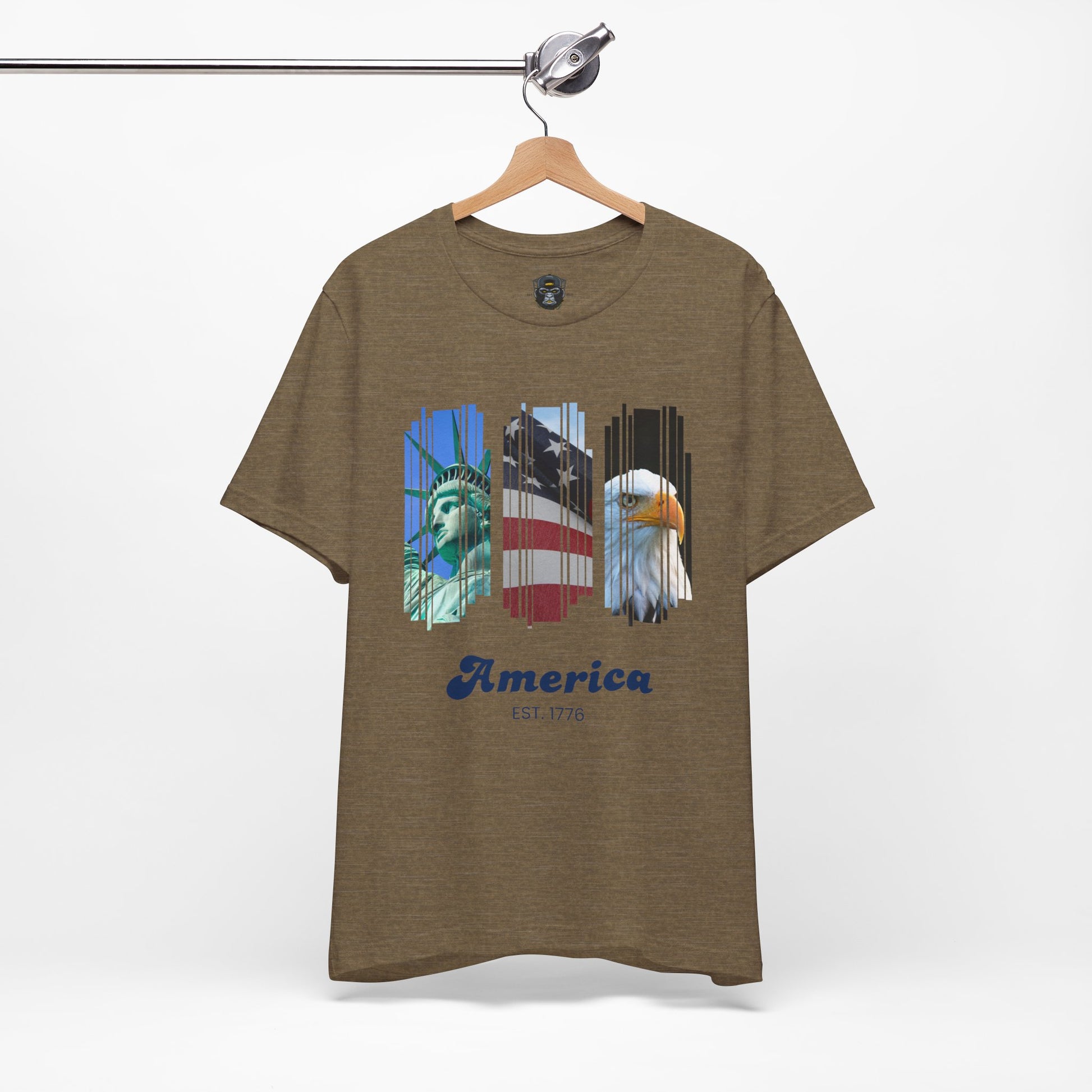 Patriotic T-Shirt, USA Pride Top, Independence Day Apparel, 4th of July Outfit