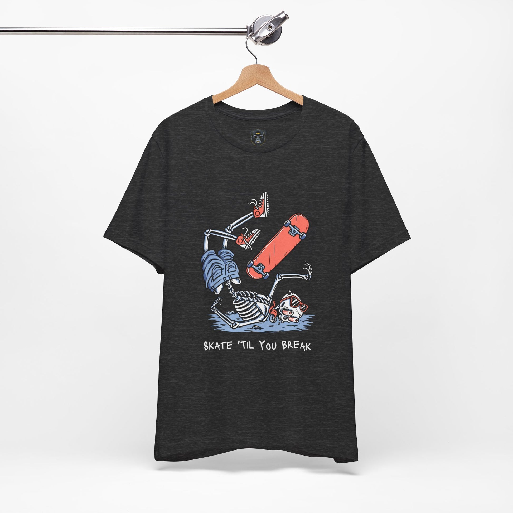 Skateboard Graphic Tee, Casual Streetwear Shirt, Cool Gift for Skaters