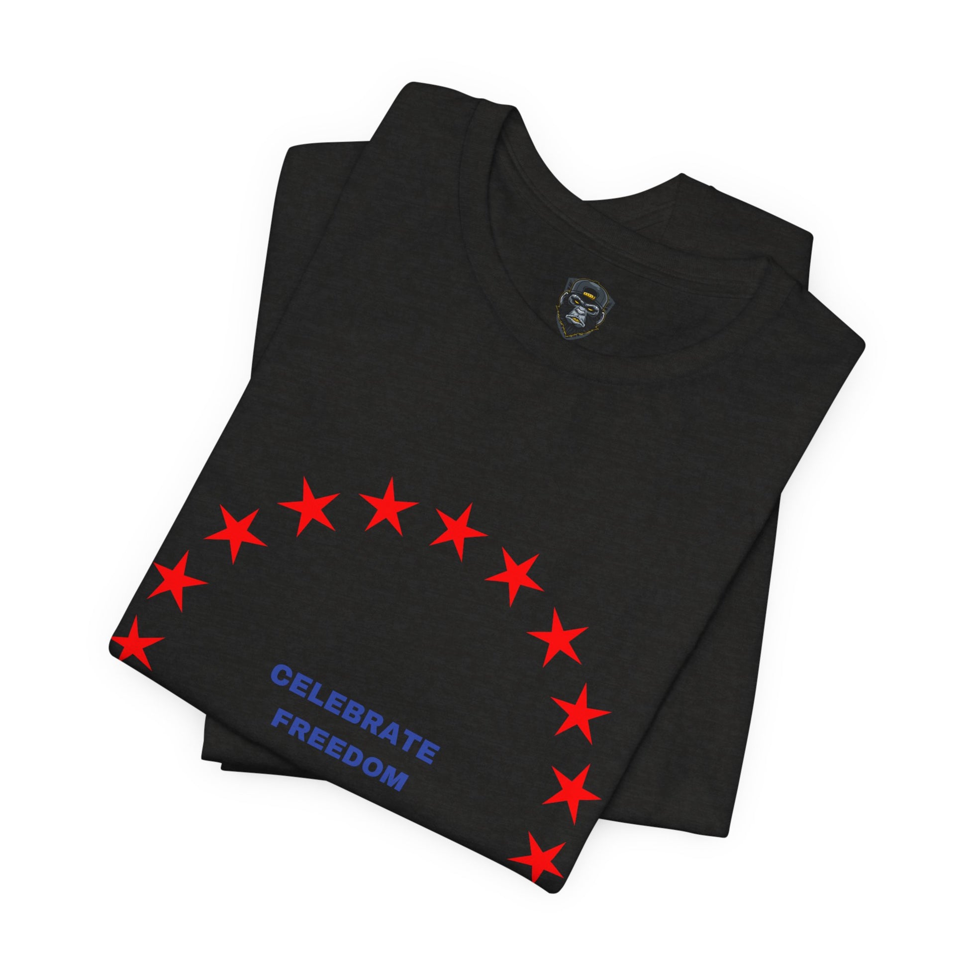 Celebrate Freedom Unisex Jersey Tee, Independence Day Shirt, Patriotic Apparel