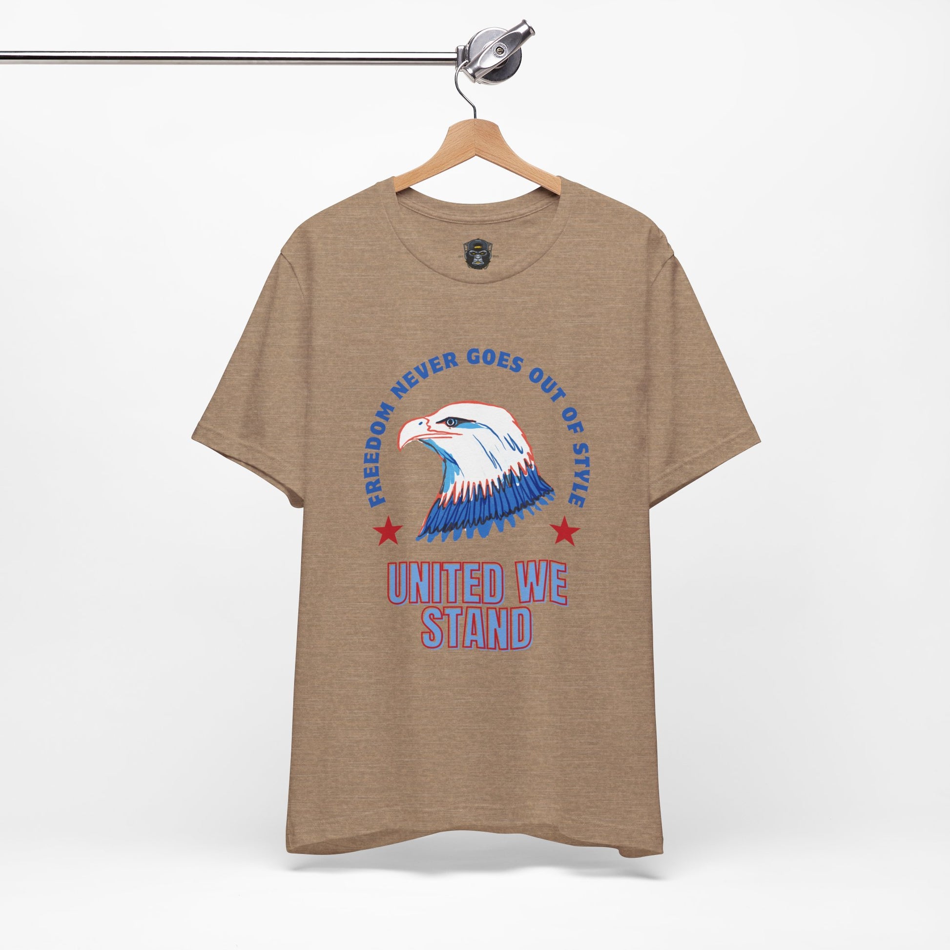 Patriotic Eagle Tee, Freedom Never Goes Out of Style Shirt, USA Pride Apparel, 4th of July Gift
