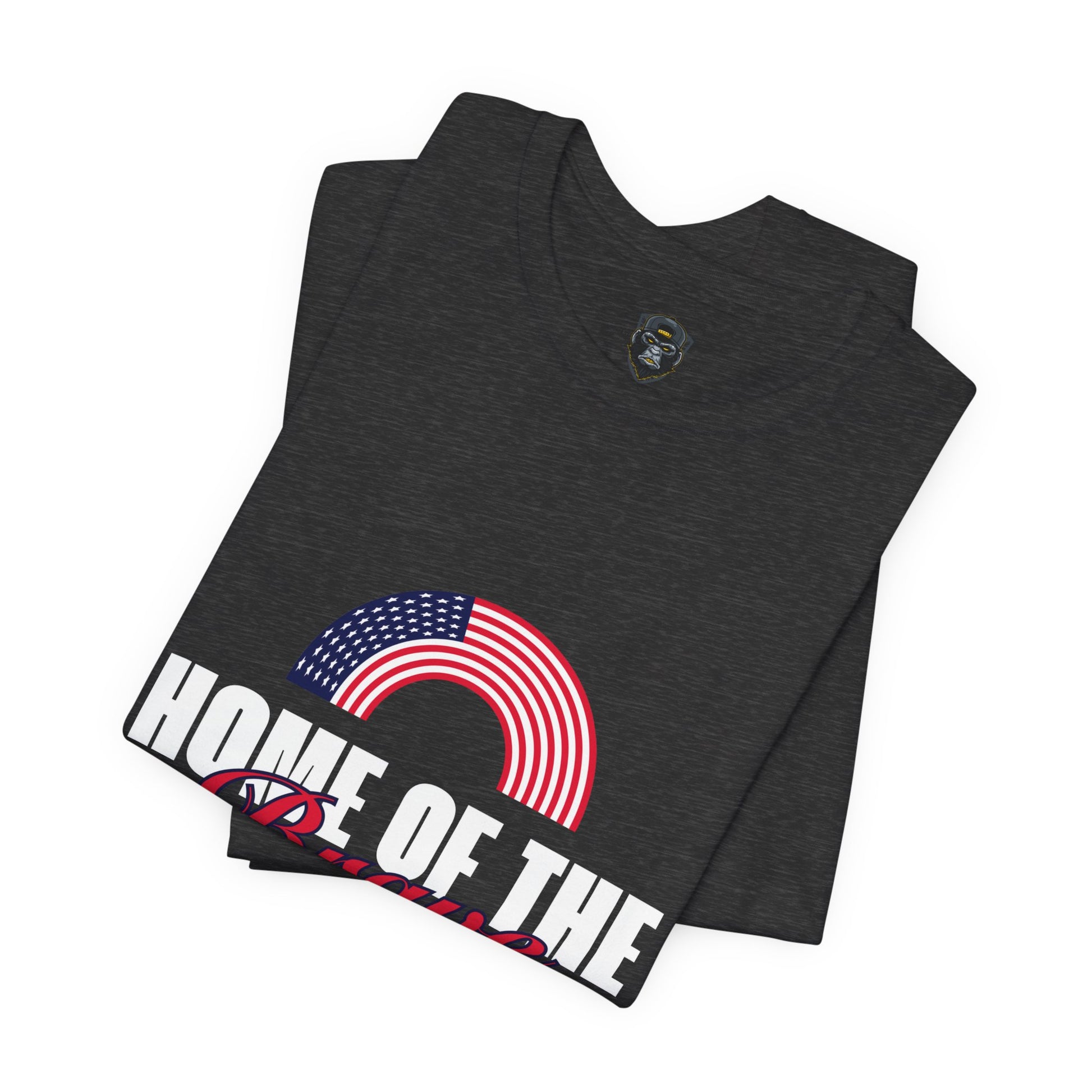 Patriotic Graphic Tee – Home of the Brave, Casual Shirt, Independence Day Gift
