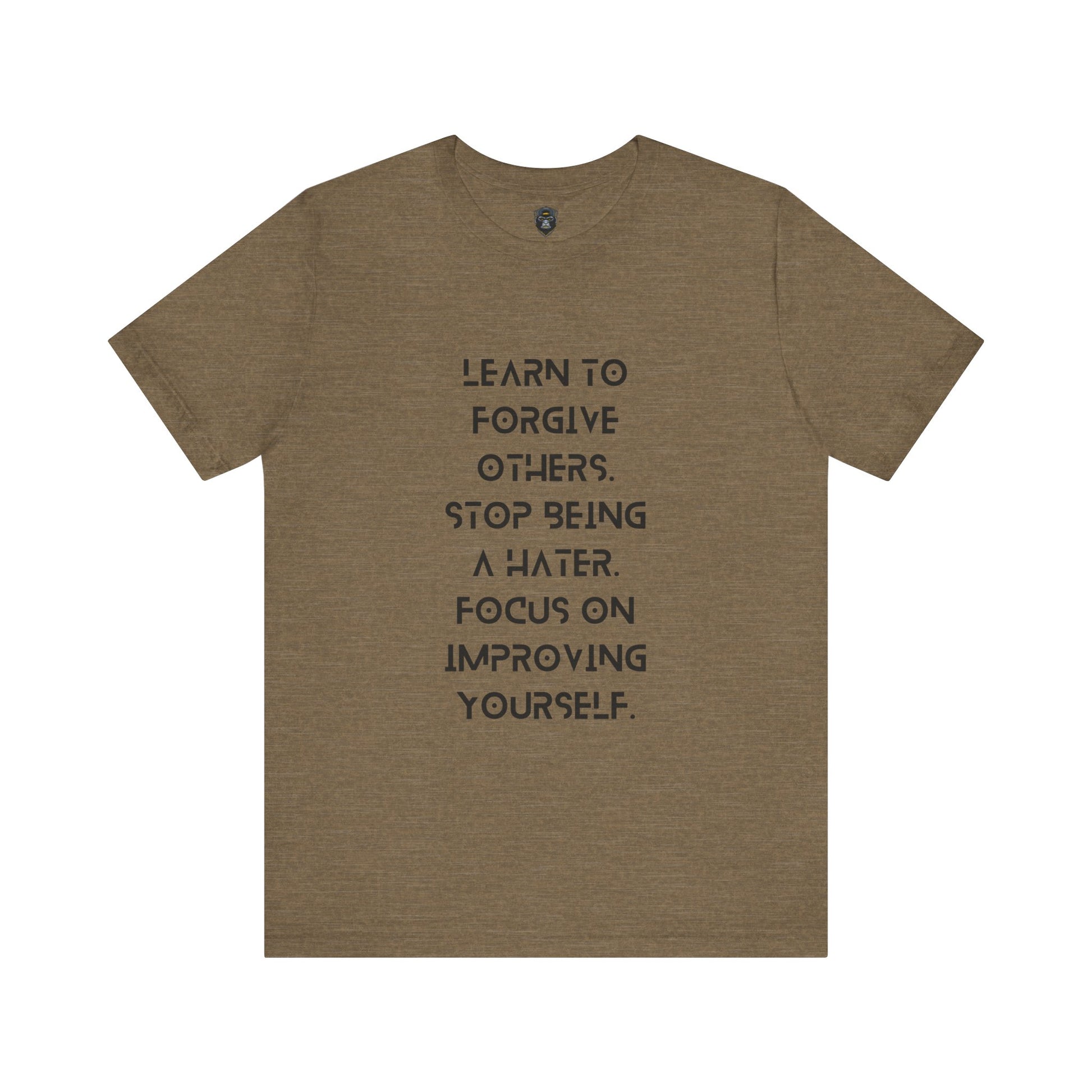 Inspirational Quote Tee - Learn to Forgive Others, Motivational Shirt for Self-Improvement
