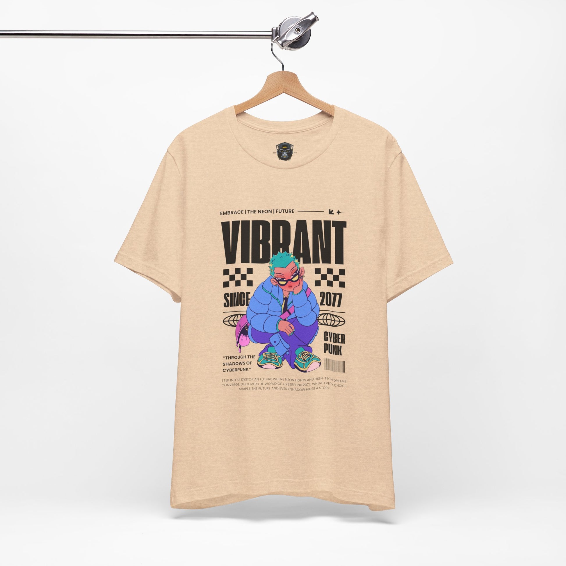 Vibrant Graphic Tee | Retro Style Unisex Jersey Shirt, Trendy T-Shirt, Streetwear