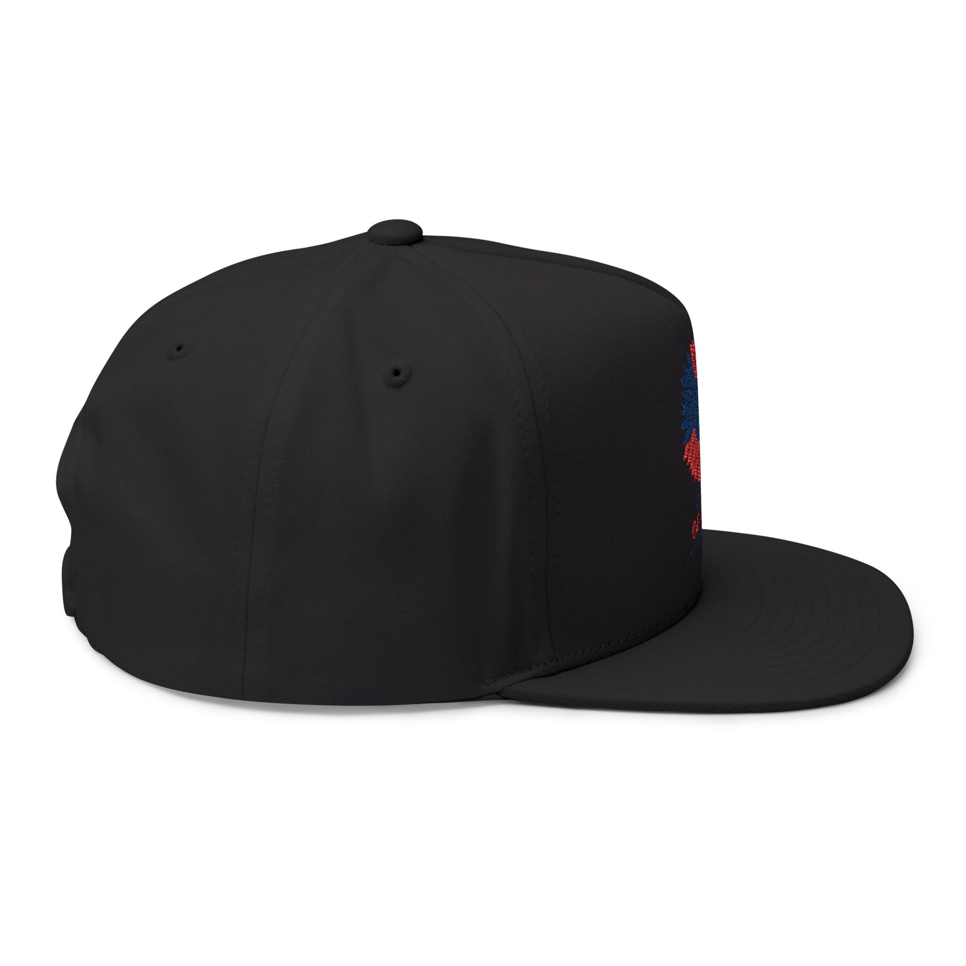 Patriotic Embroidered Flat Bill Cap | 4th of July | USA Flag Hat | Summer Outdoor Cap | Unisex Style | Trendy Headwear