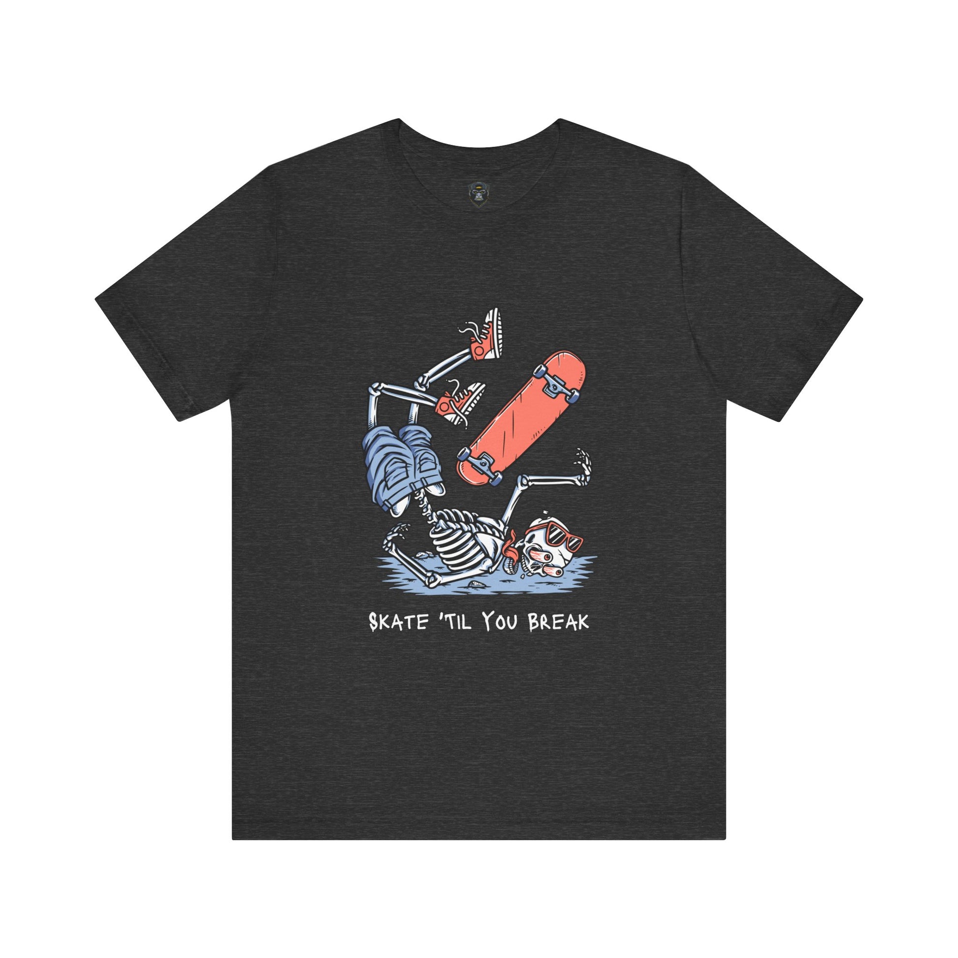Skateboard Graphic Tee, Casual Streetwear Shirt, Cool Gift for Skaters