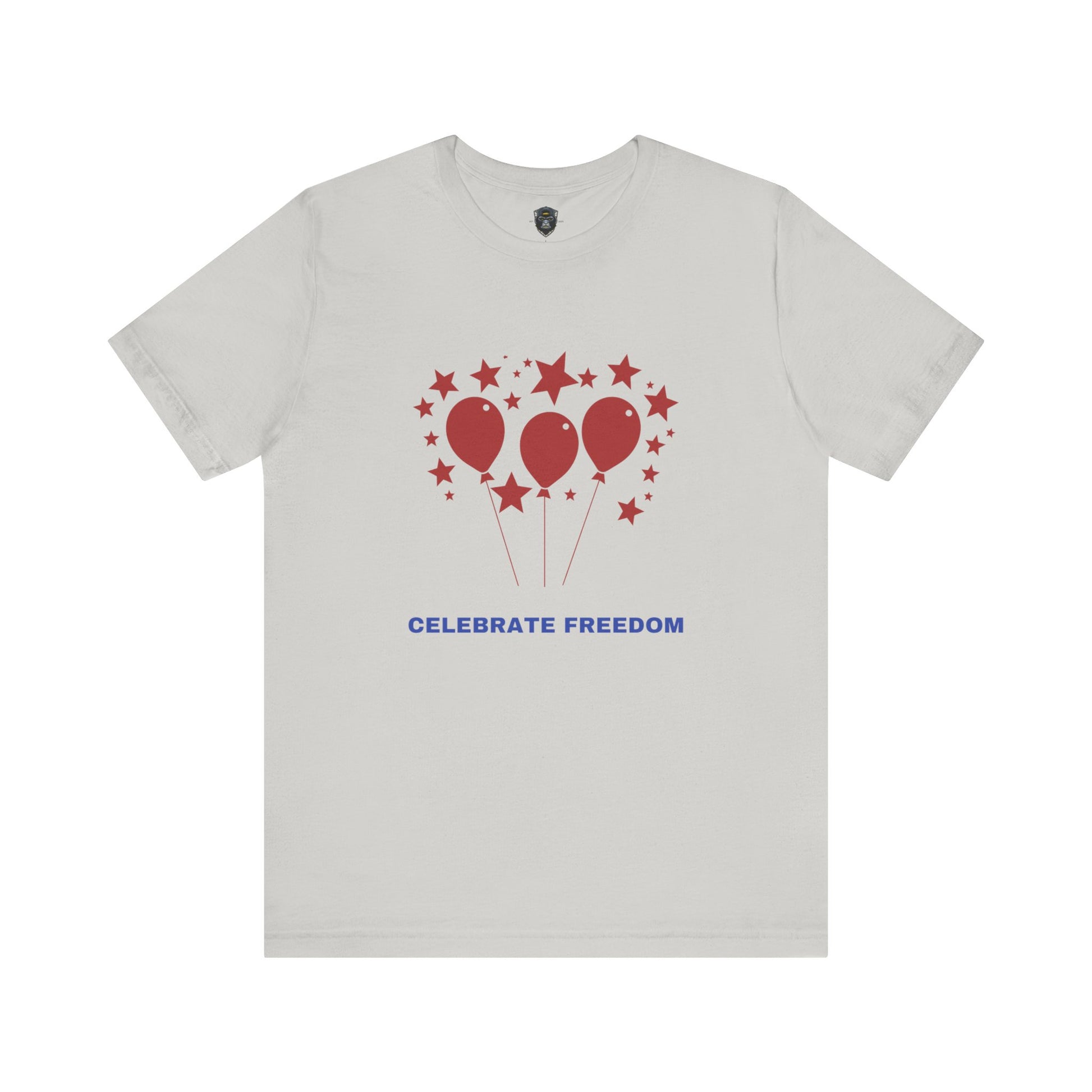Celebrate Freedom Balloon Tee, Unisex Jersey Tee, July 4th Shirt, Party Wear