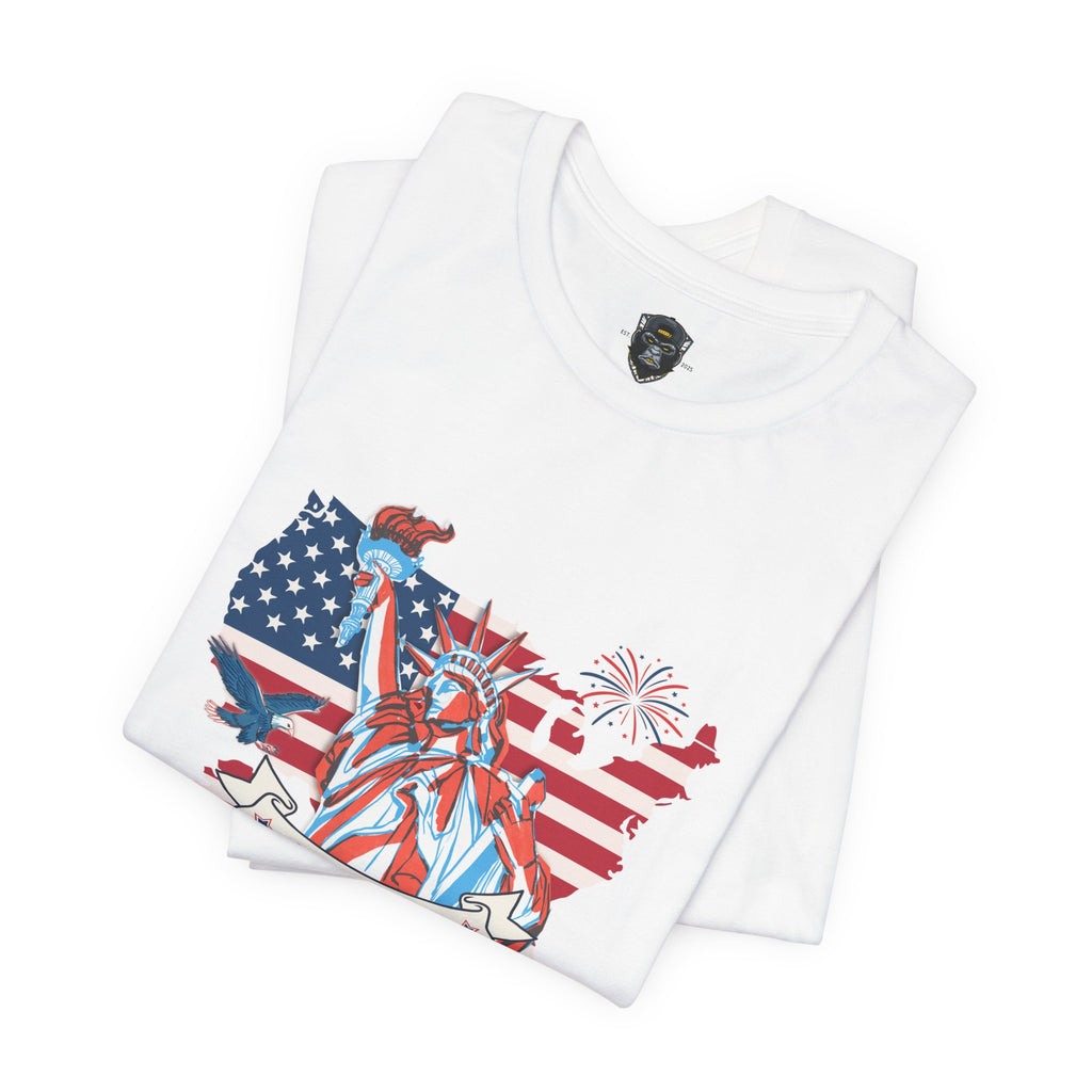 Patriotic Fourth of July Tee, USA Independence Day Shirt, Summer BBQ Outfit