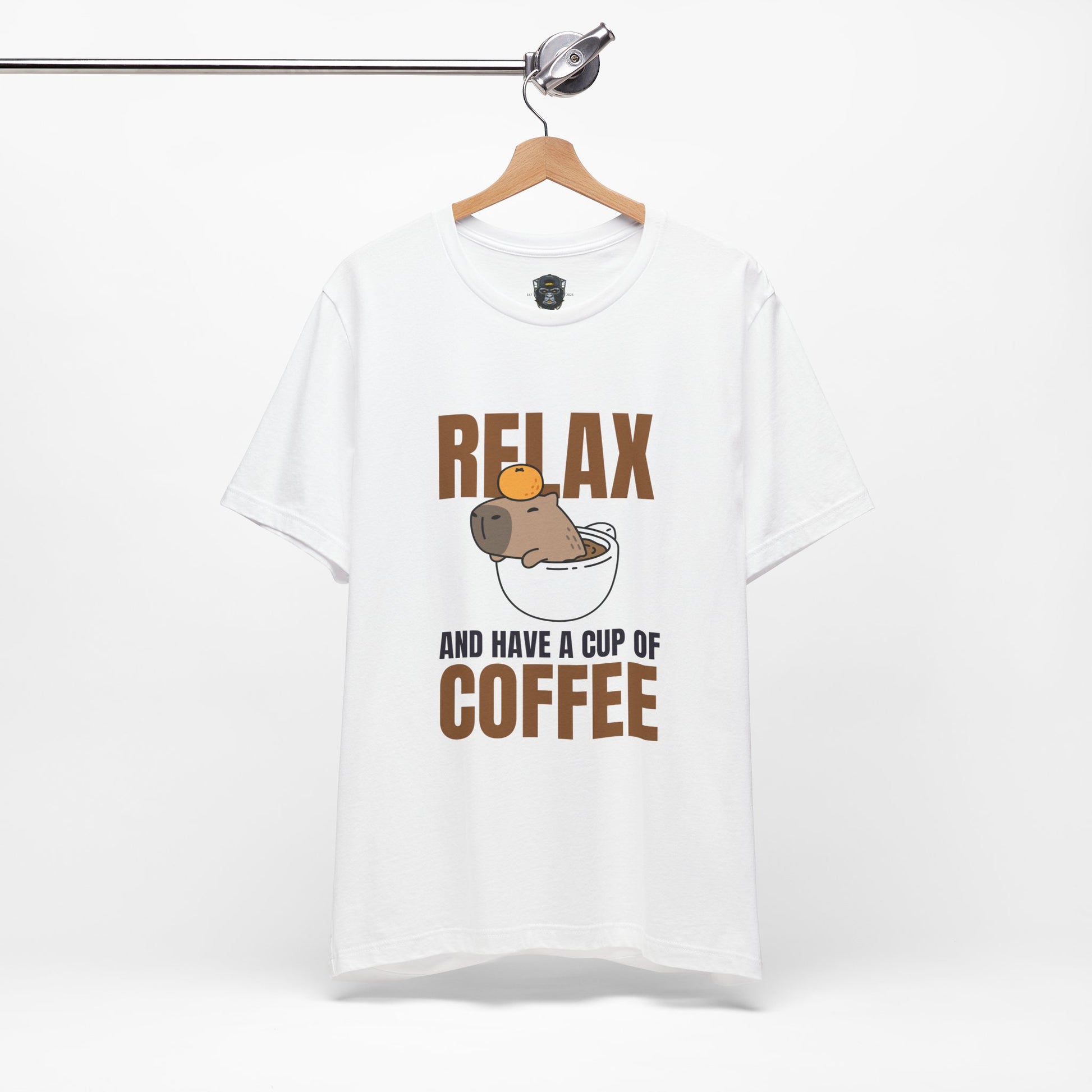Coffee Lover Relax T-Shirt, Funny Tee, Casual Gift for Him & Her