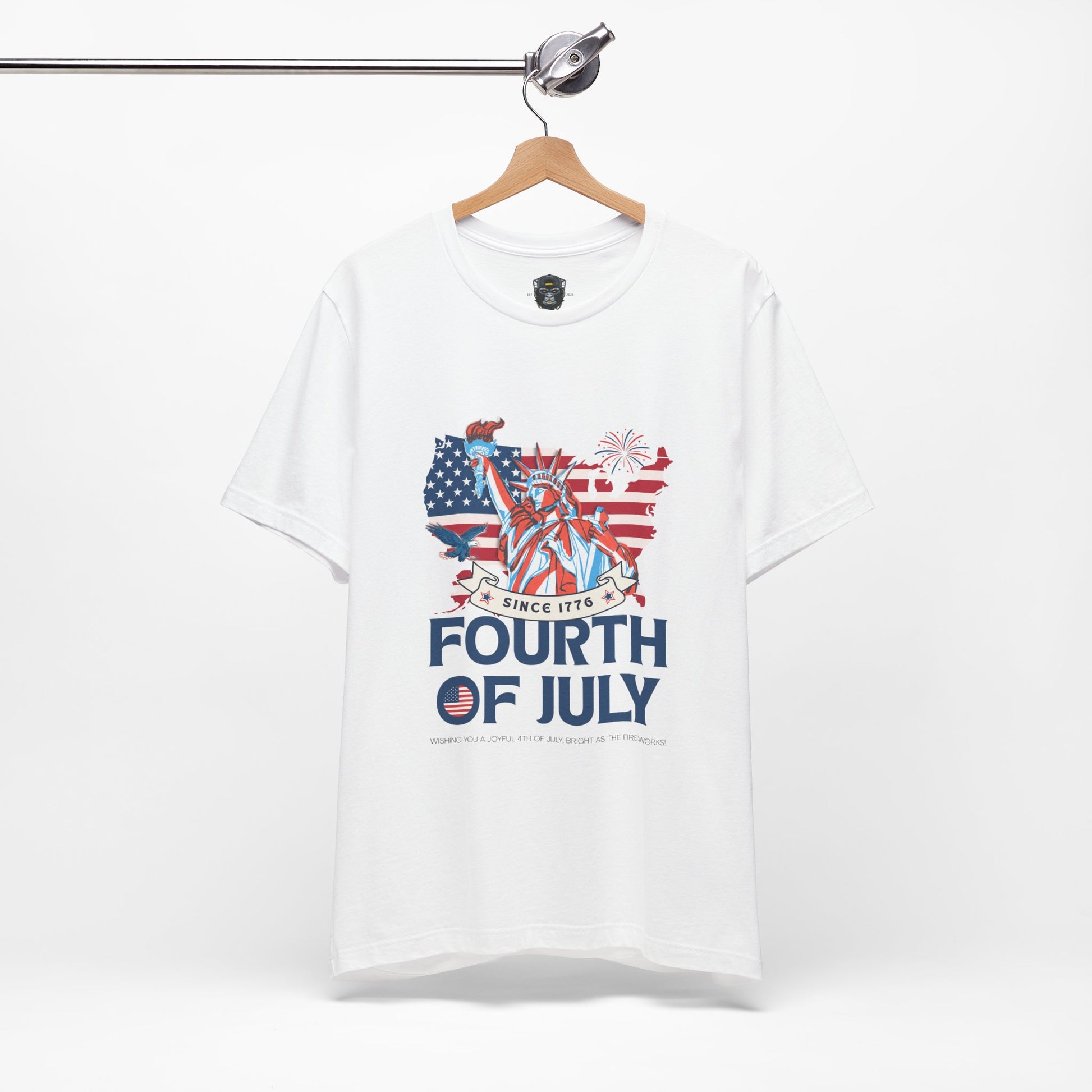 Patriotic Fourth of July Tee, USA Independence Day Shirt, Summer BBQ Outfit
