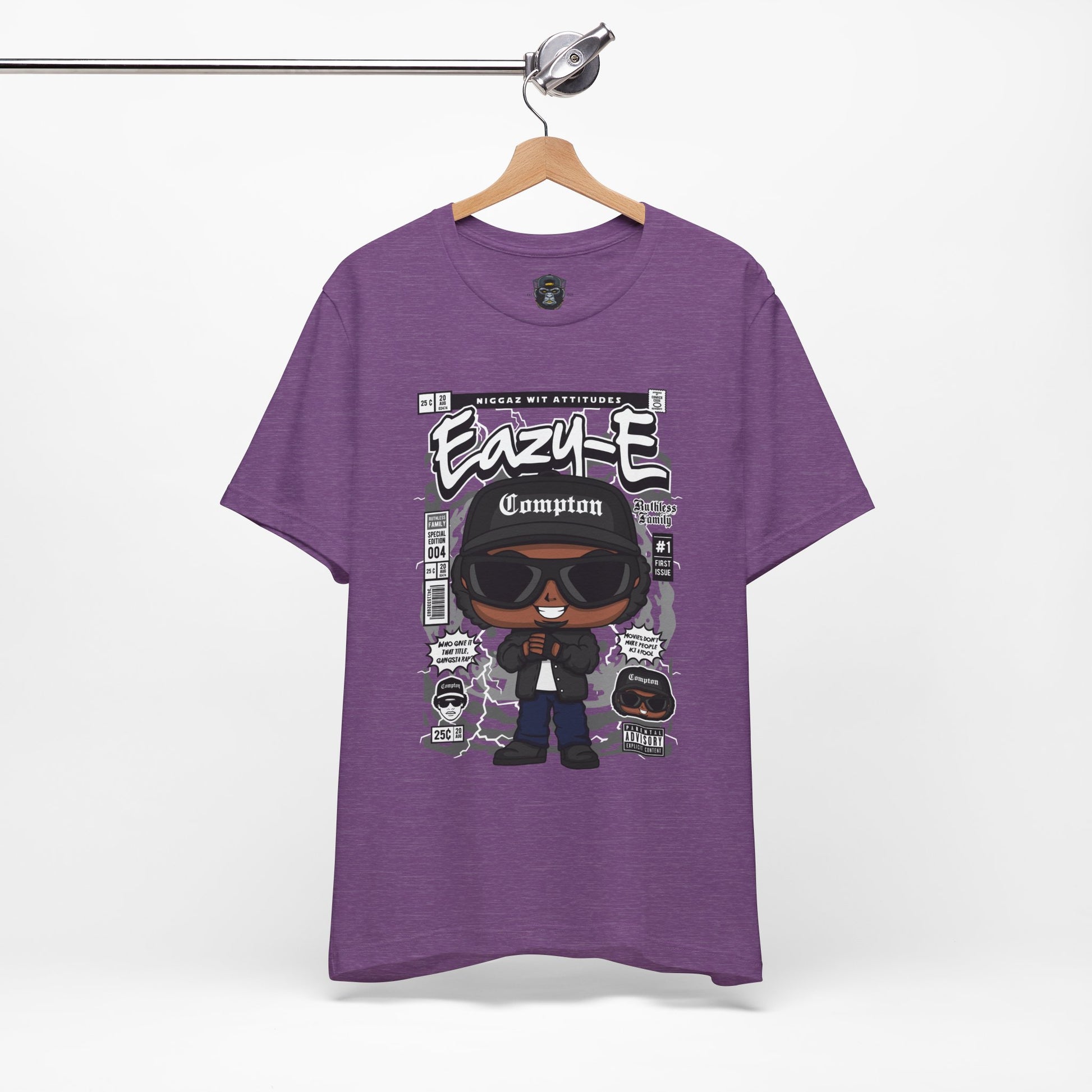 Eazy-E Pop Culture Tee - Unisex Jersey Shirt, Hip Hop Fan Gift, Vintage Music Apparel