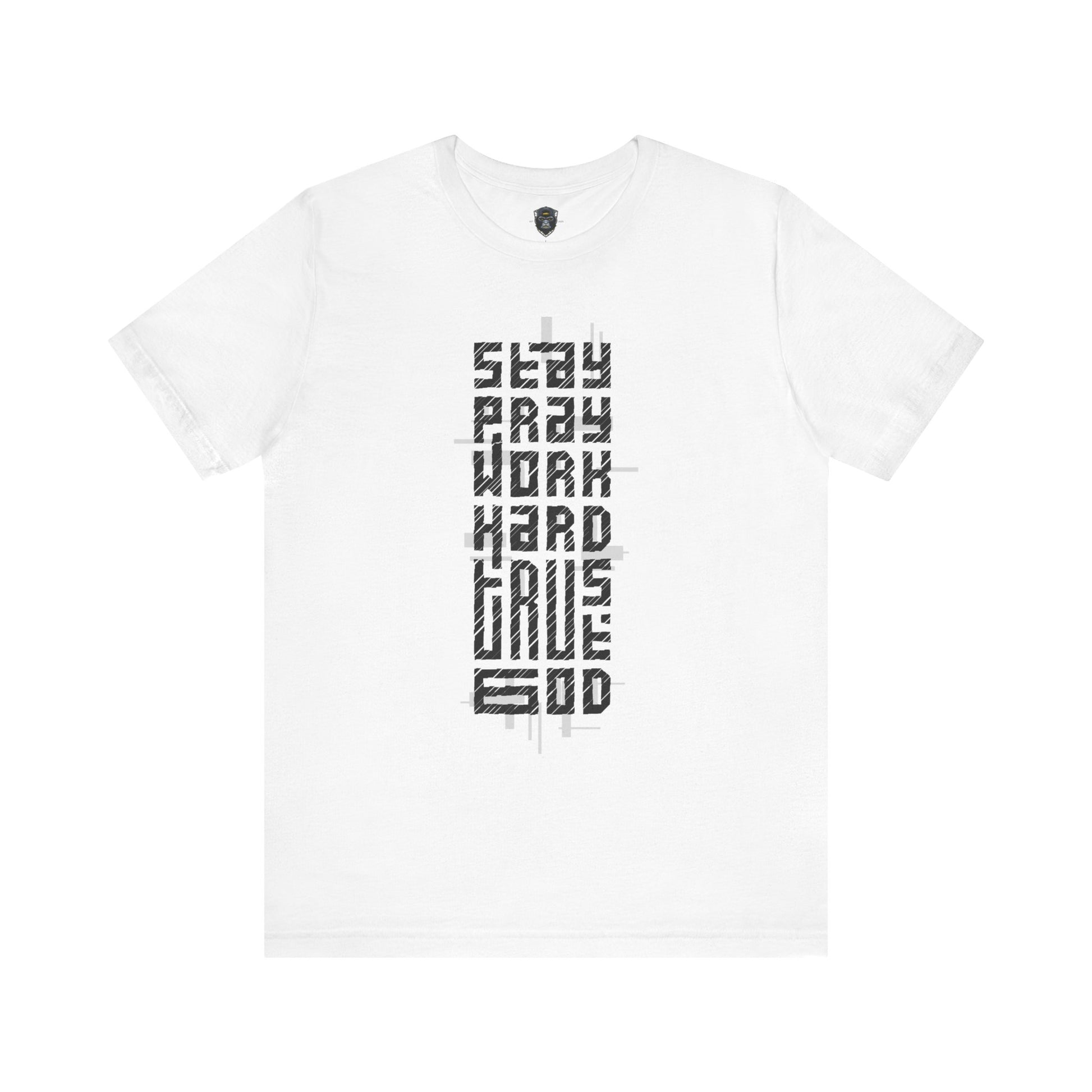 Stay Crazy Work Hard Tee, Motivational T-Shirt, Casual Wear, Gift for Him/Her