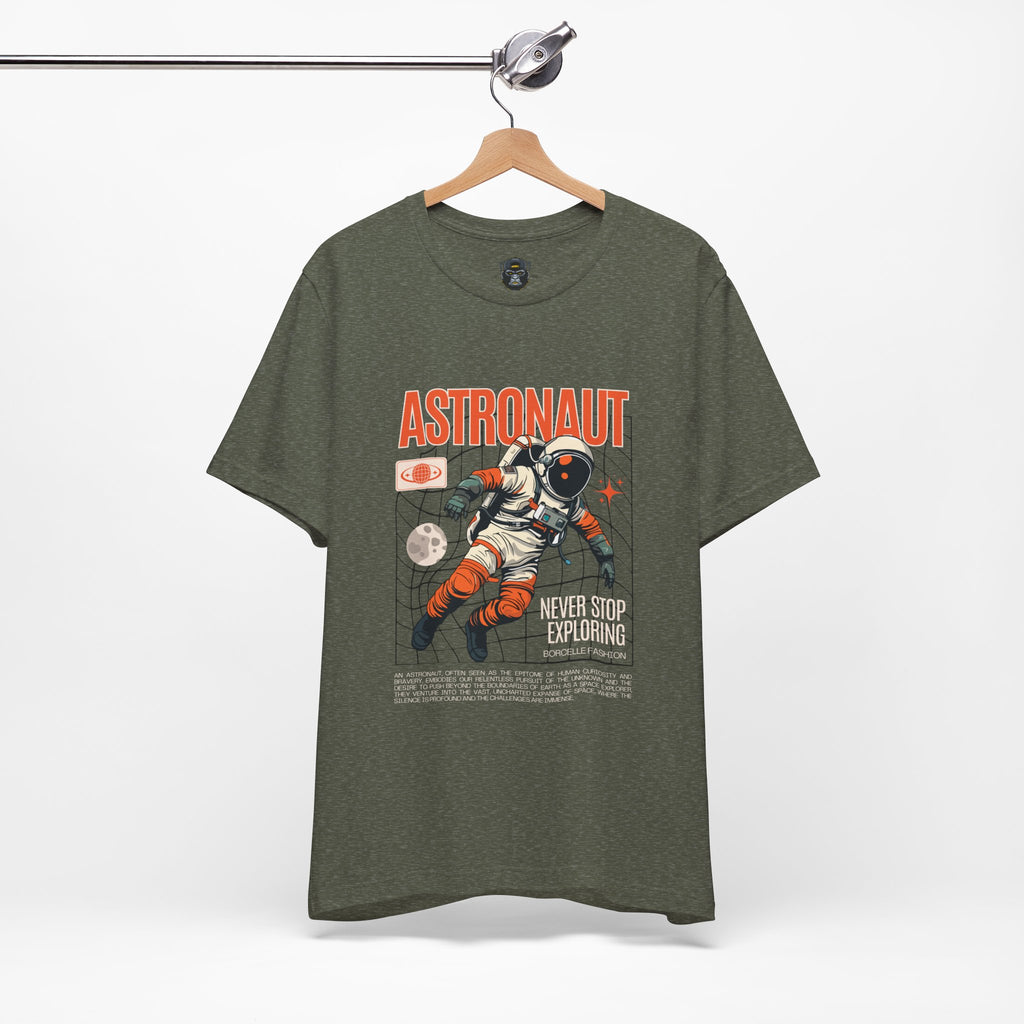 Astronaut Exploration Tee, Space Graphic Shirt, Adventure Gift, Sci-Fi Fan Apparel