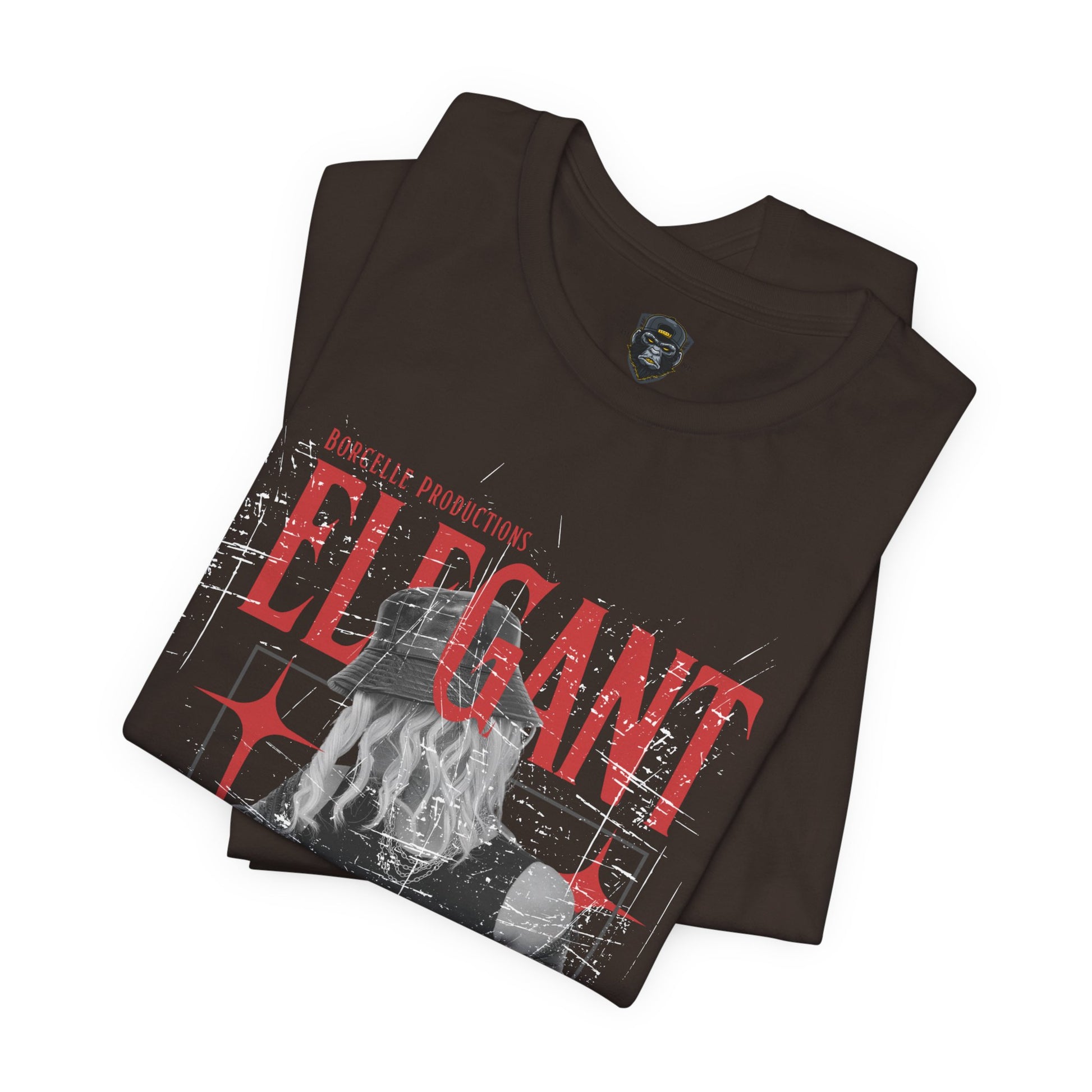 Elegant Jersey Tee, Graphic T-Shirt, Gift for Her, Trendy Apparel, Streetwear Style