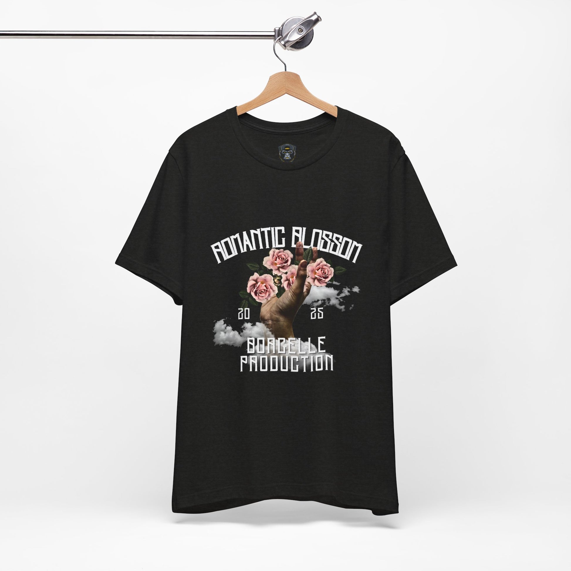 Romantic Blossom Jersey Tee, Trendy Graphic Tee, Floral T-Shirt